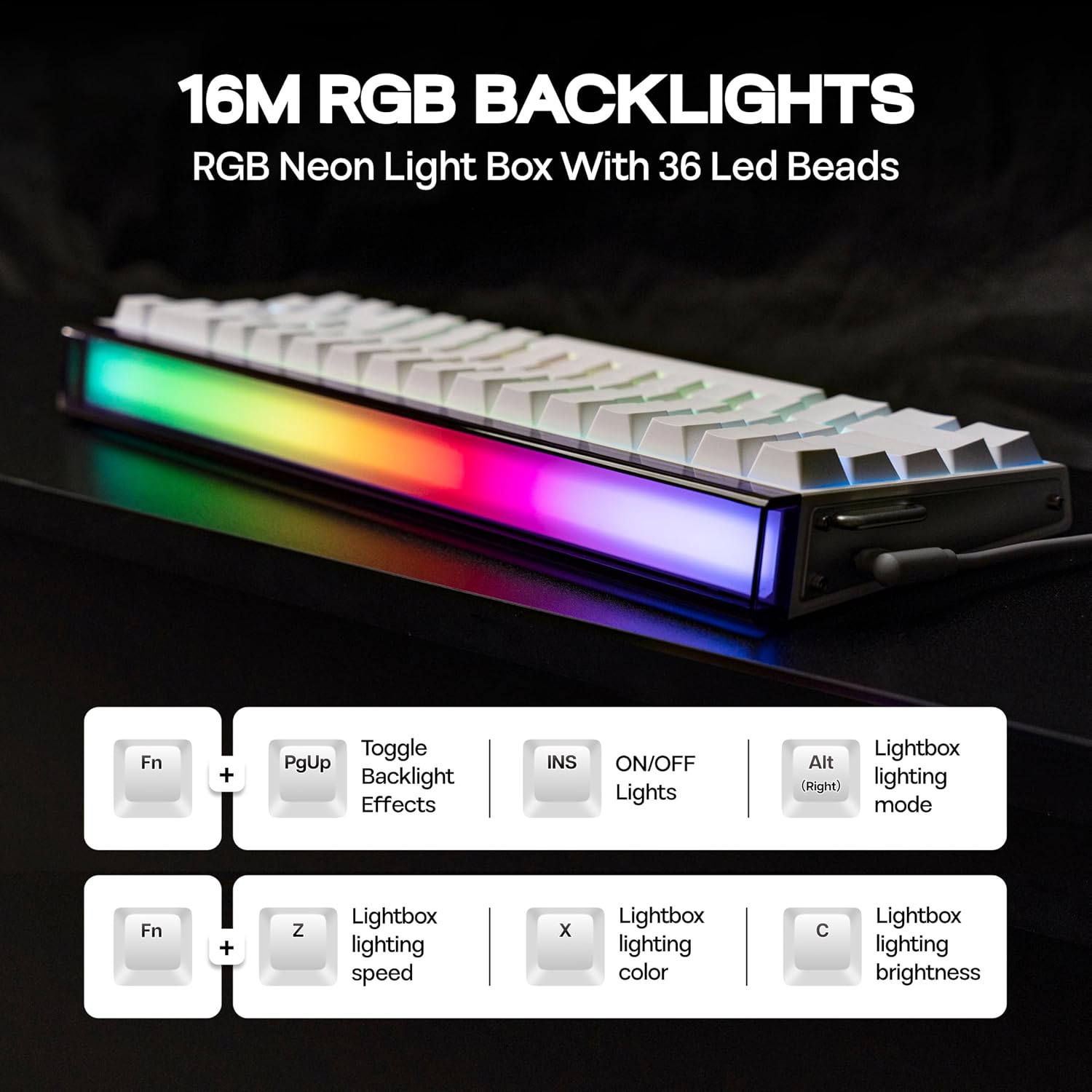 Detalle 2 de MechLands Hero68 HE Magnetic Gaming Keyboard 8KHz