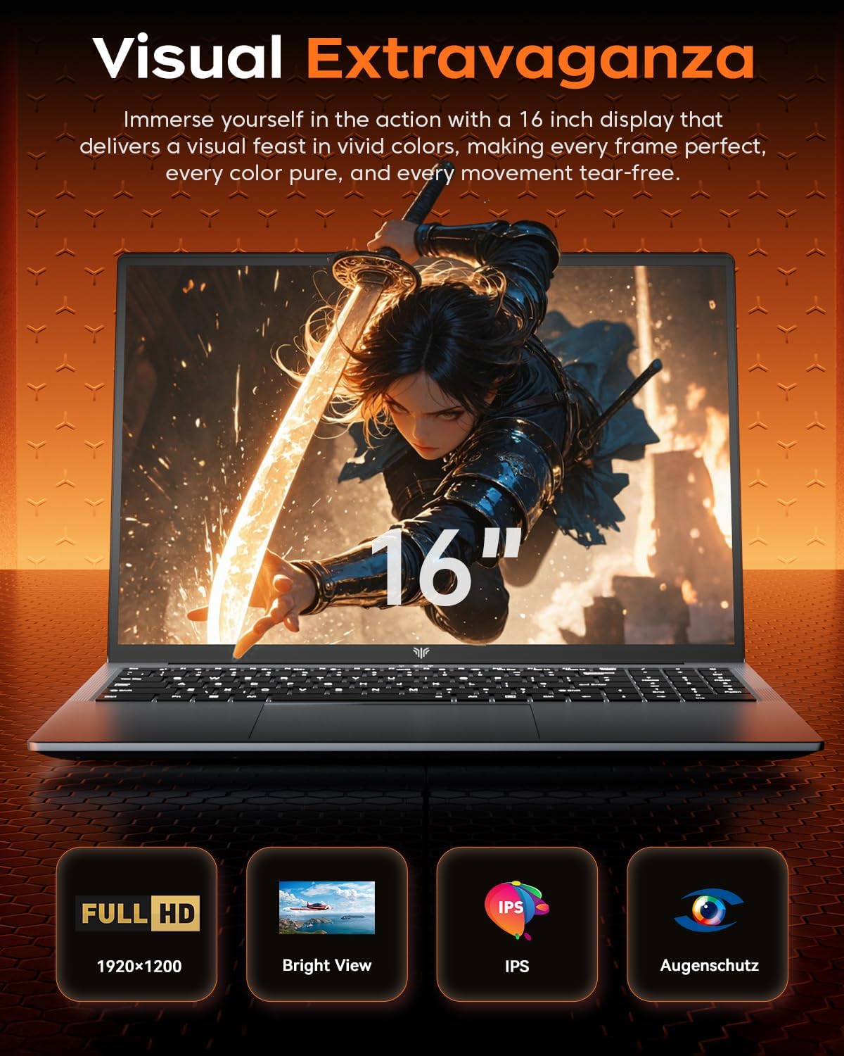 Thumbnail 4 de Tivique RX16 16.1" Gaming Laptop with Ryzen 7 H255 and Radeon 780M