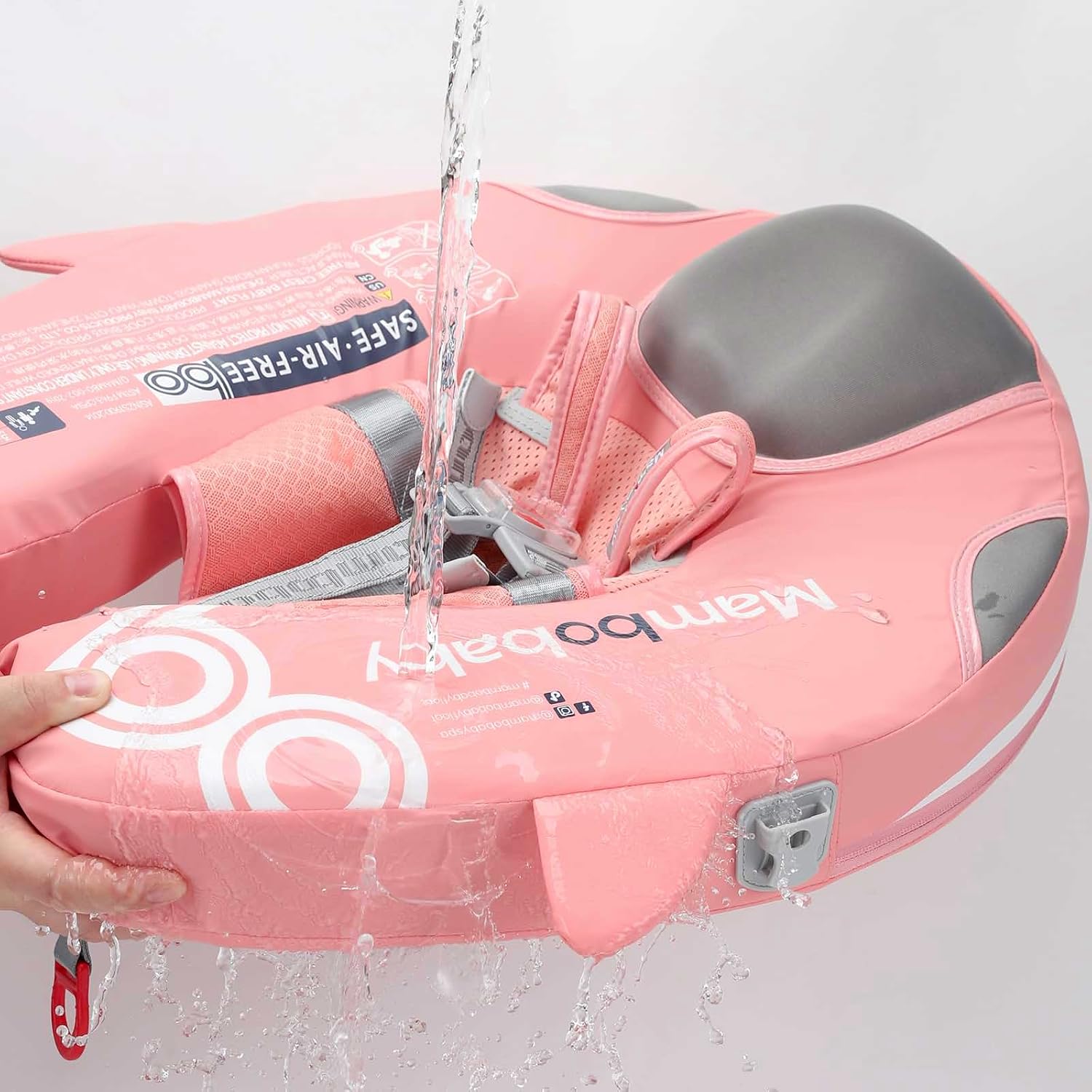 Thumbnail 5 de Luckclubtojoy Mambobaby Non-Inflatable Float with Canopy (UV-Protective) with Safety Buckle
