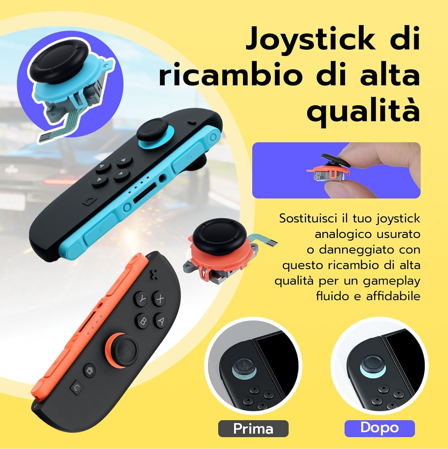 Detalle de Wigearss 3D Joystick sostitutivo per NS Switch 2