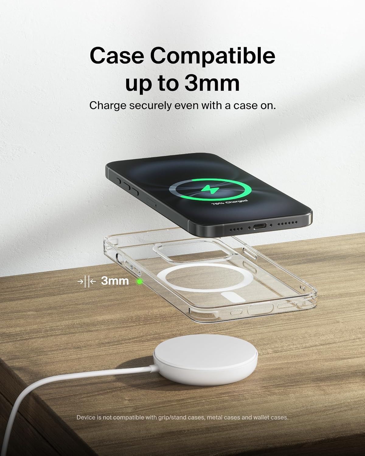 Thumbnail 4 de Belkin Magnetic Wireless Charging Pad 15W with Pop-Up Stand – MagSafe-Compatible Qi2 Charger