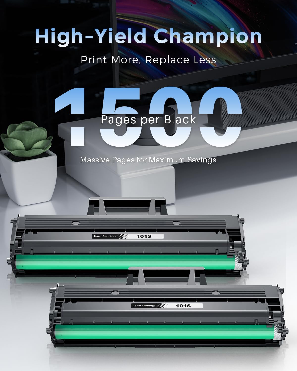 Detalle de MLT-D101S Toner compatible 2 unidades 1.500 páginas