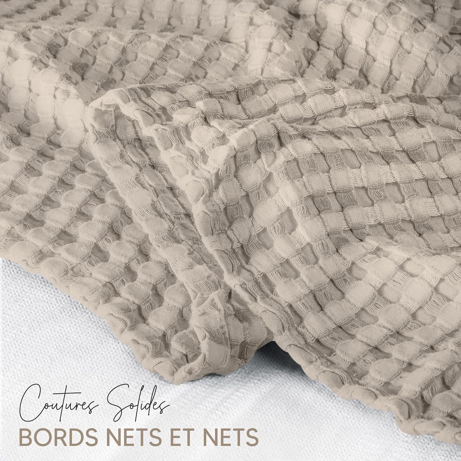Detalle 2 de Utopia Bedding Couverture gaufrée 228×228 cm
