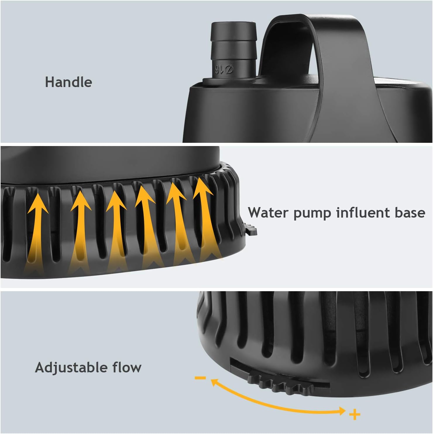Thumbnail 2 de NO.17 Submersible Water Pump 30W – 1800 L/H for Ponds, Fountains & Aquariums
