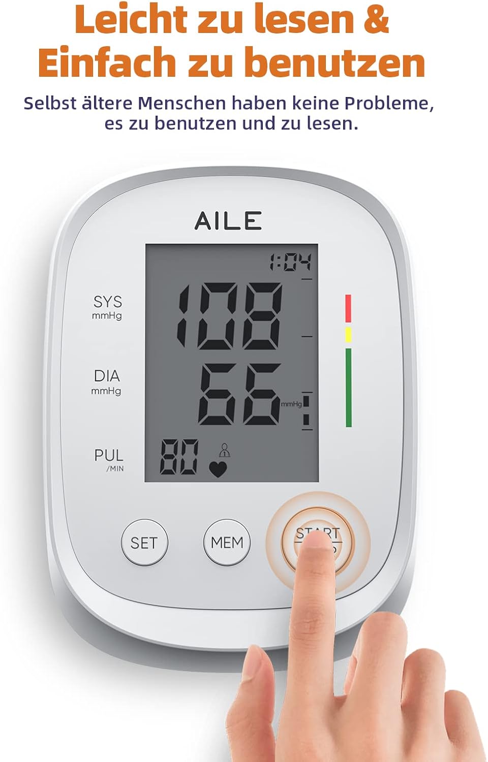 Thumbnail 2 de AILE Oberarm-Blutdruckmessgerät 22–42 cm 📋