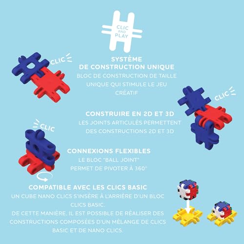 Detalle de Nano Clics Creative Builders 500 — Blocs de construction pour enfants à partir de 8 ans (Clics)