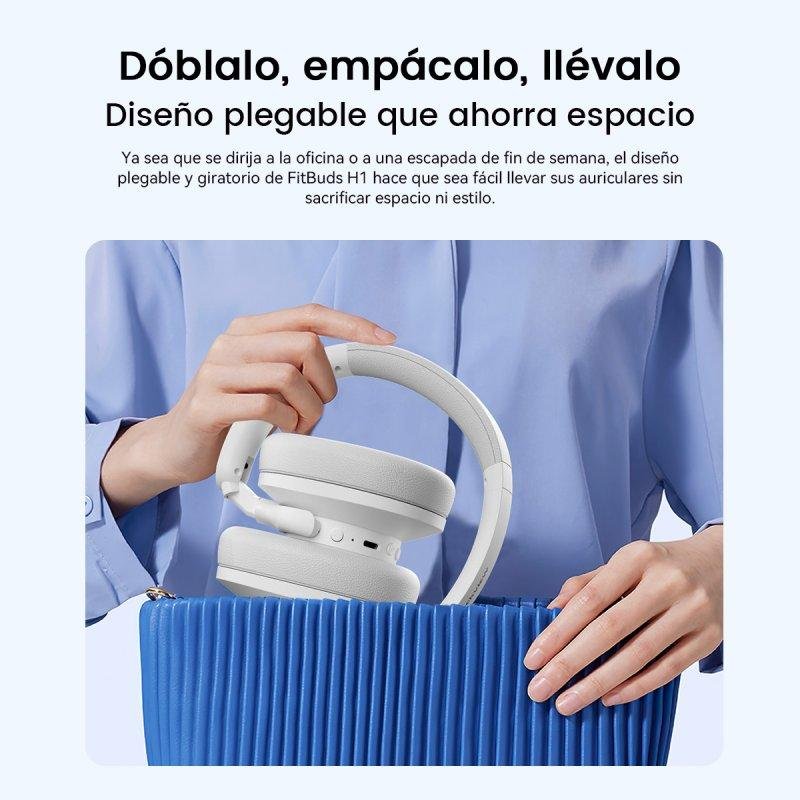 Thumbnail 2 de Blackview FitBuds H1: auriculares inalámbricos ANC para gaming y multimedia (Blancos)