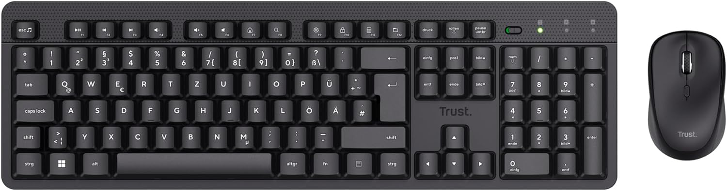 Detalle 2 de Trust Ymo II leises Tastatur-Maus-Set 800–1600 DPI ⌨