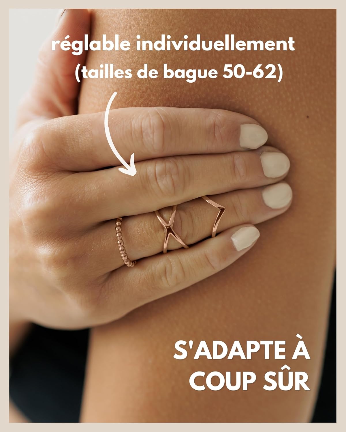 Detalle 2 de GD GOOD.designs EST. 2015 Ensemble de bagues ajustables đ