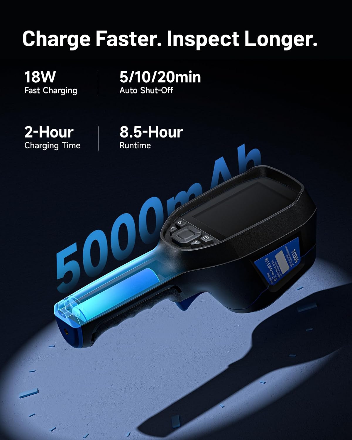 Detalle 1 de TOPDON thermal imaging camera with 3.5-inch display
