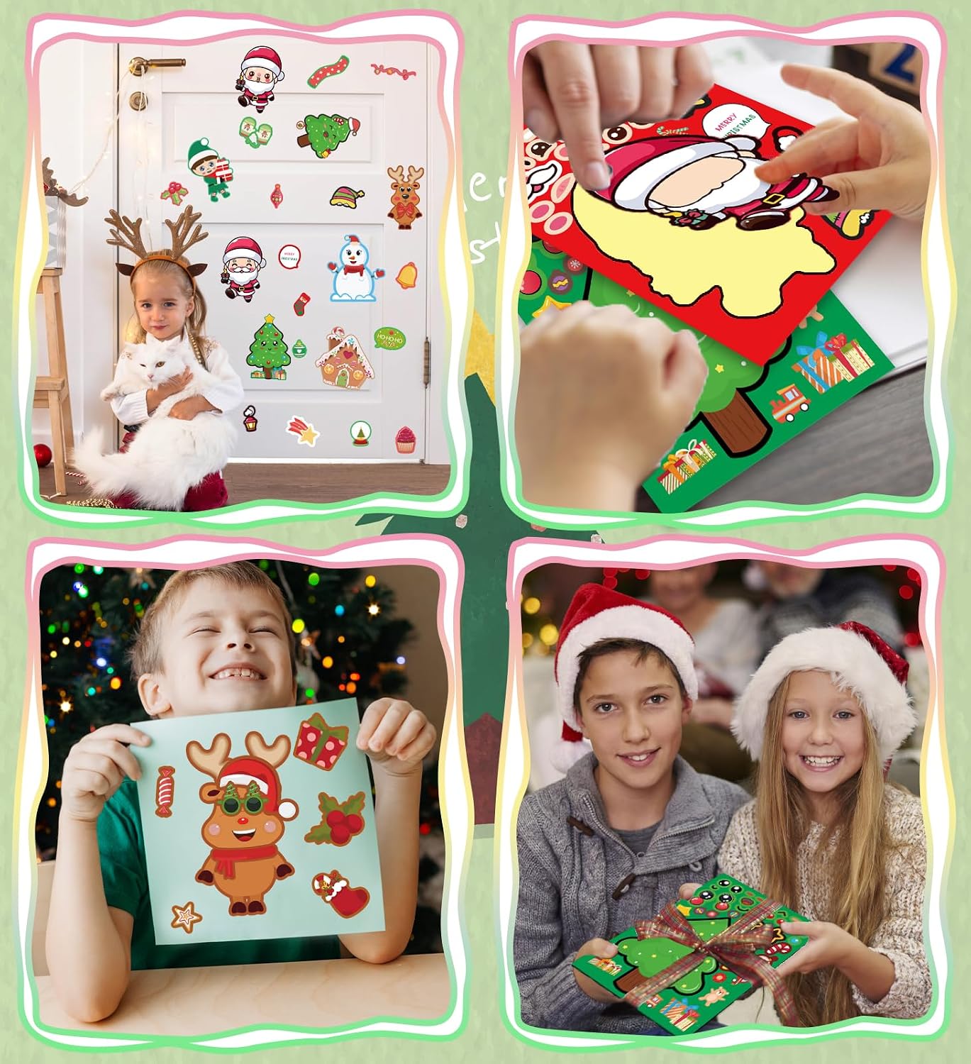 Detalle de Christmas Stickers, 24 Sheets