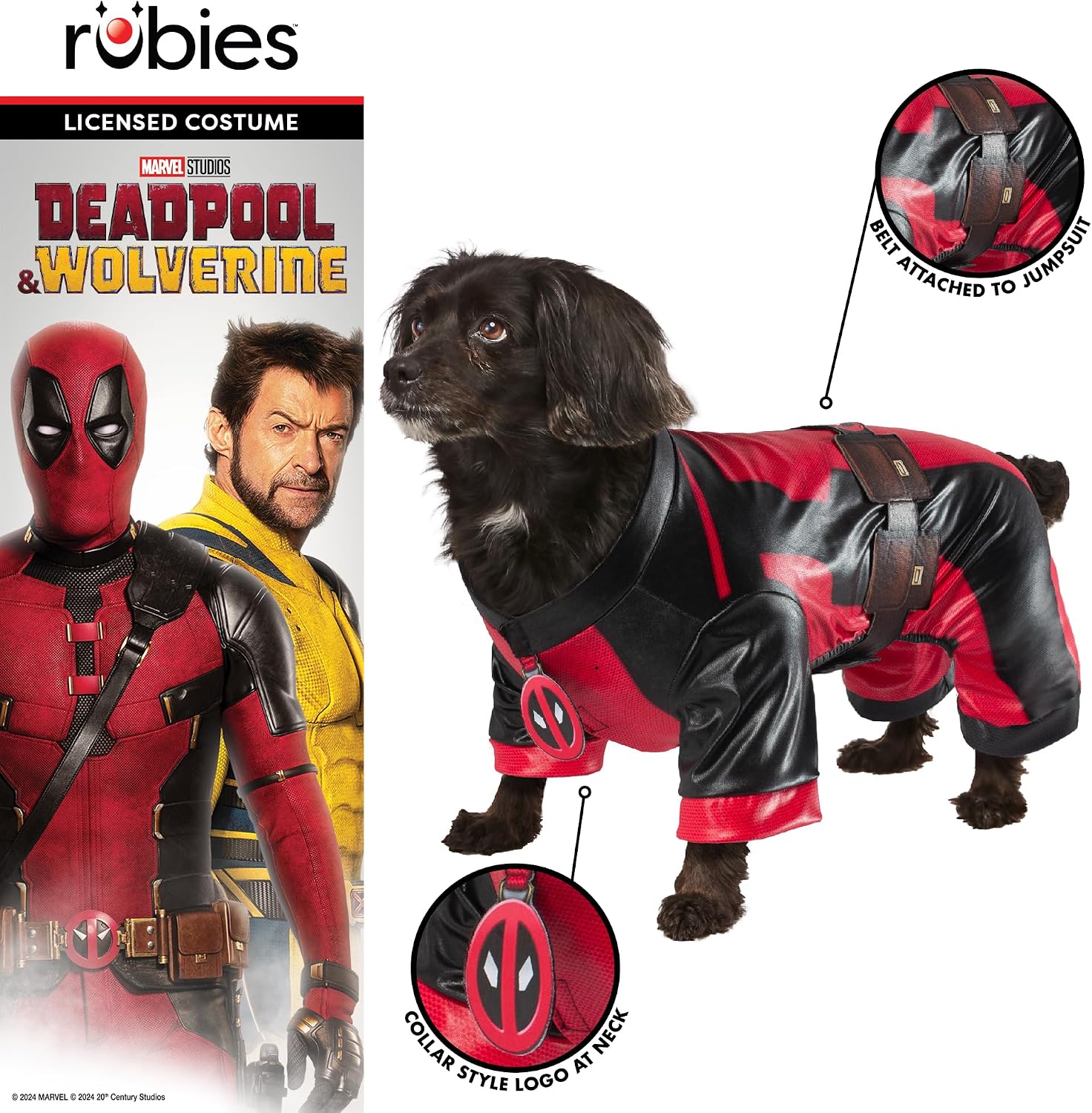 Detalle de Rubie's Deadpool Dogpool Pet Costume M