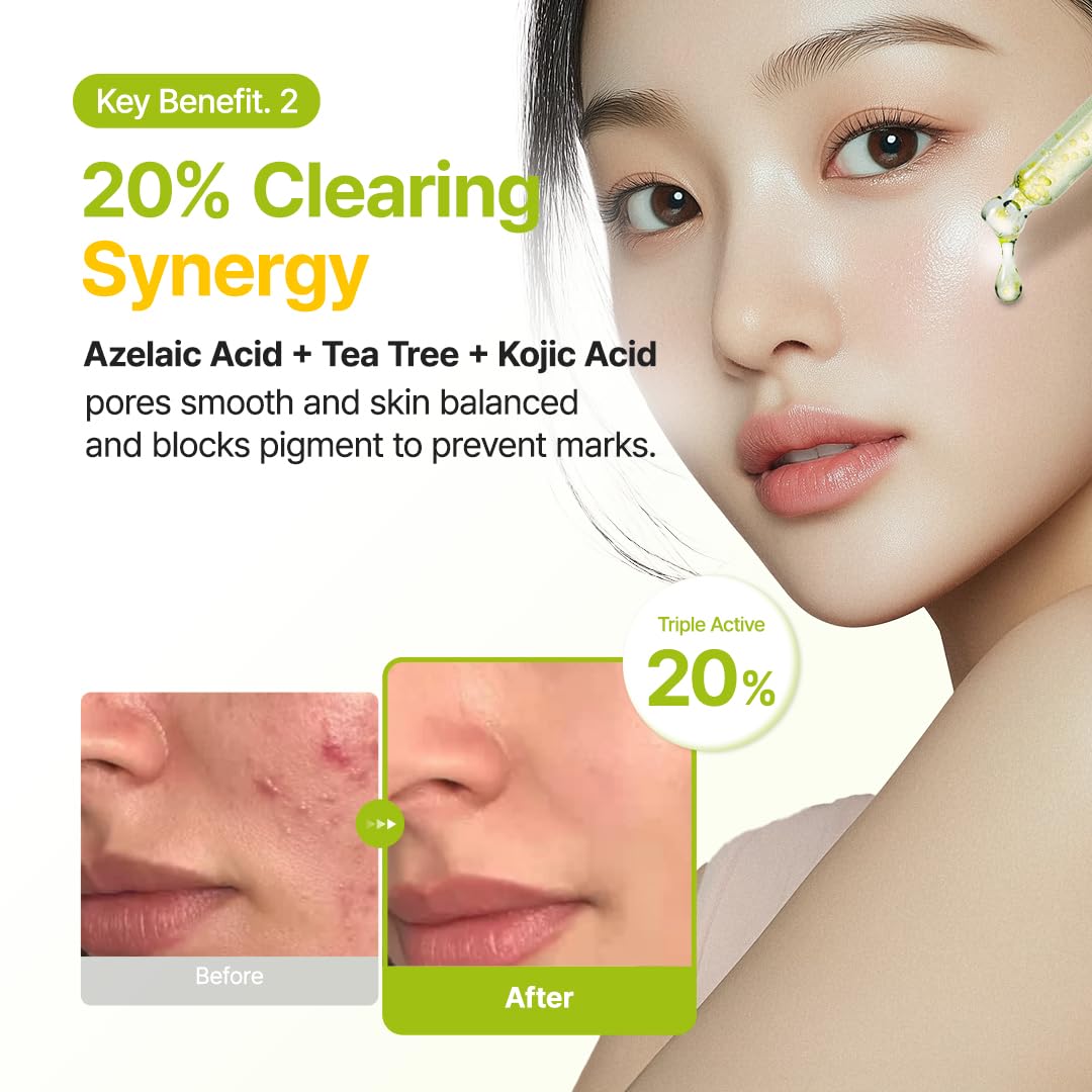Detalle de PURITO Azelainsäure 10% & Kojic Acid Teebaum Serum – 30 ml