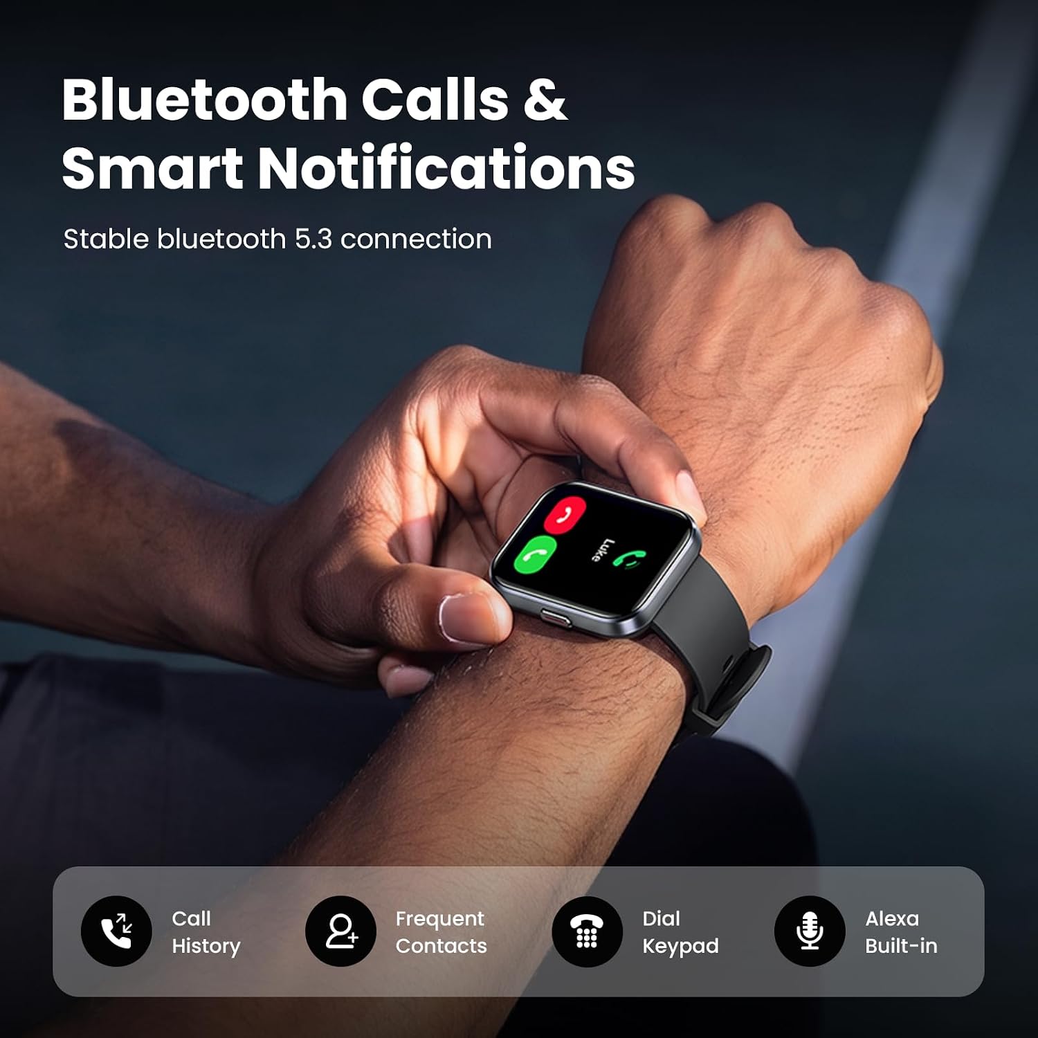 Thumbnail 3 de Smart Watches for Men: Alexa Built-in, 1.8" HD Display, 110+ Sport Modes, IP68 Waterproof
