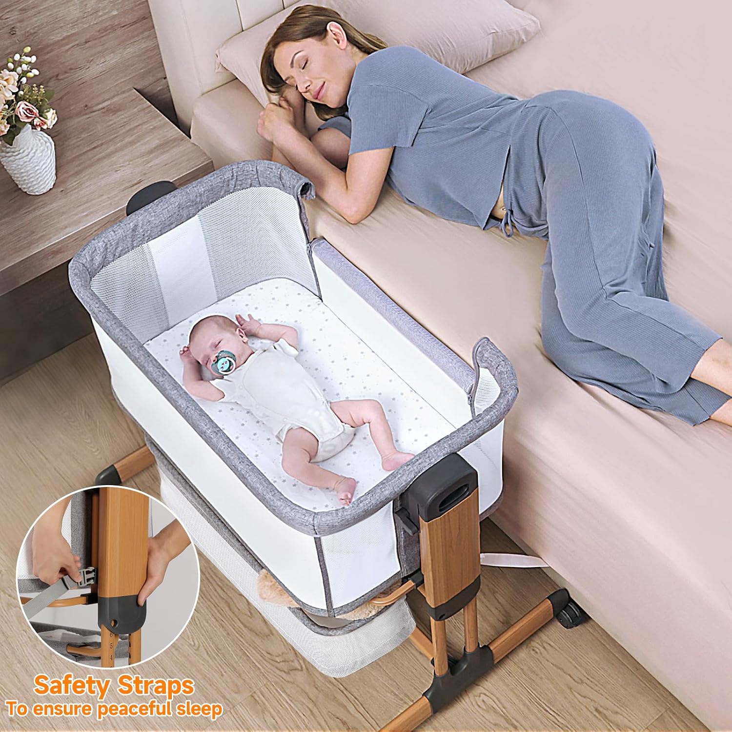 Thumbnail 5 de Growaystory 3 in 1 Baby-Beistellbett: Multifunktional, sicher und flexibel