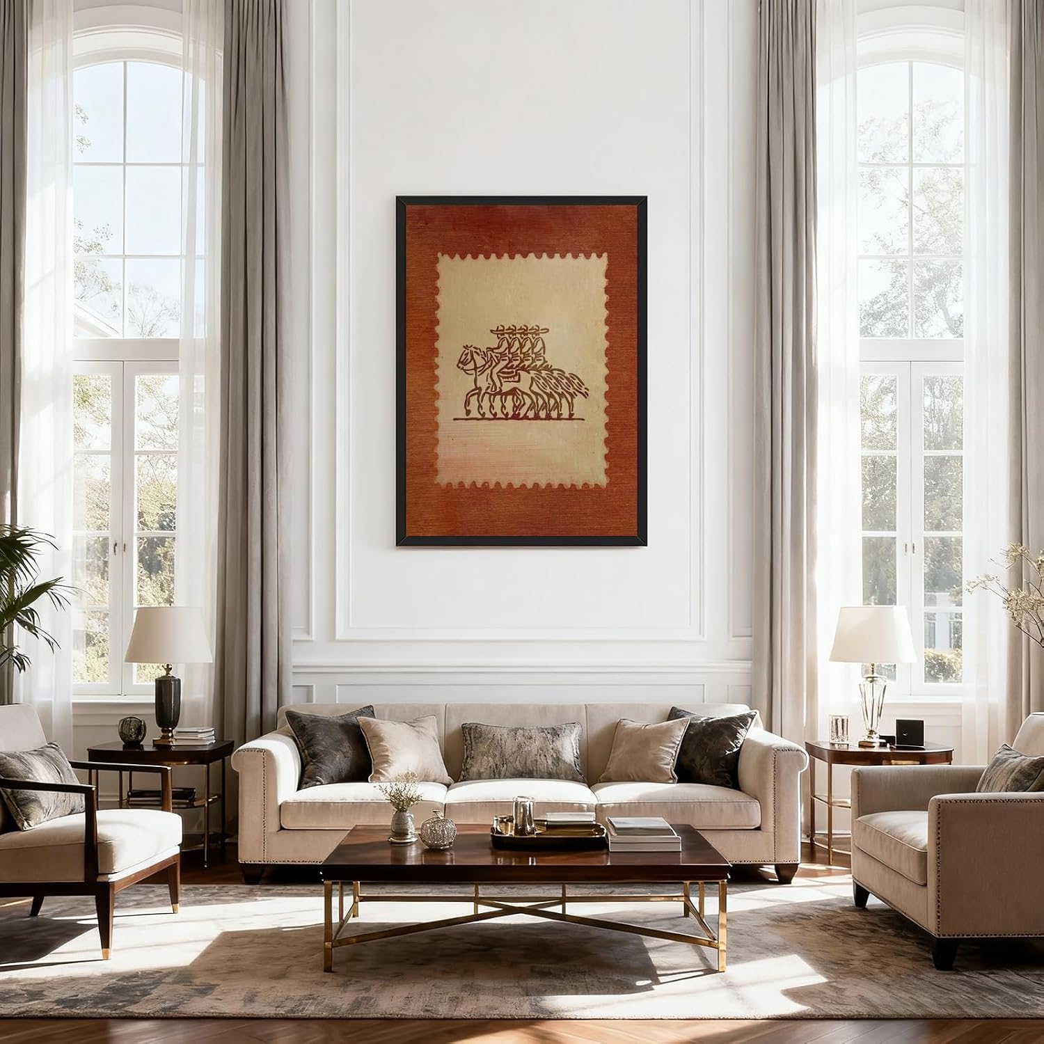 Detalle 2 de Western Canvas Wall Art, 12x16-Inch