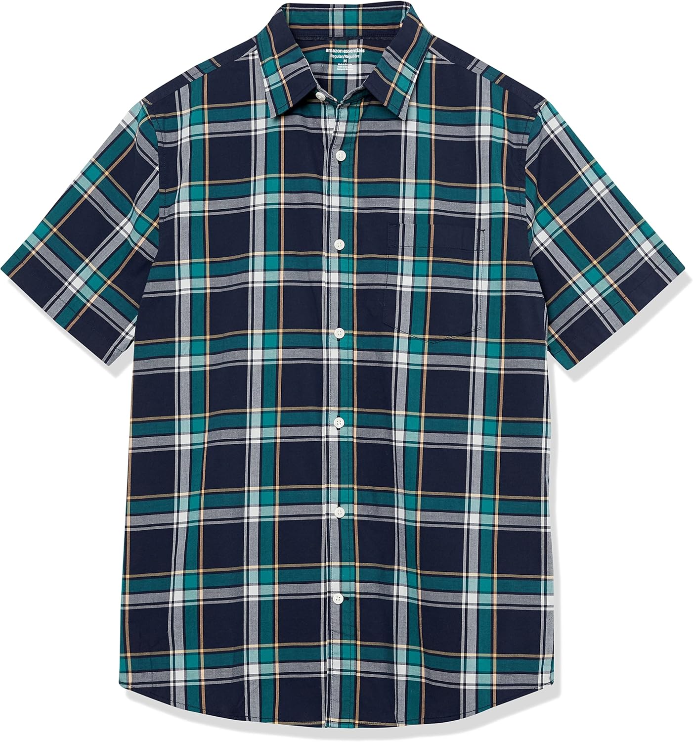 Thumbnail 5 de Amazon Essentials Men's Short-Sleeve Stretch Poplin Shirt (Big & Tall) review