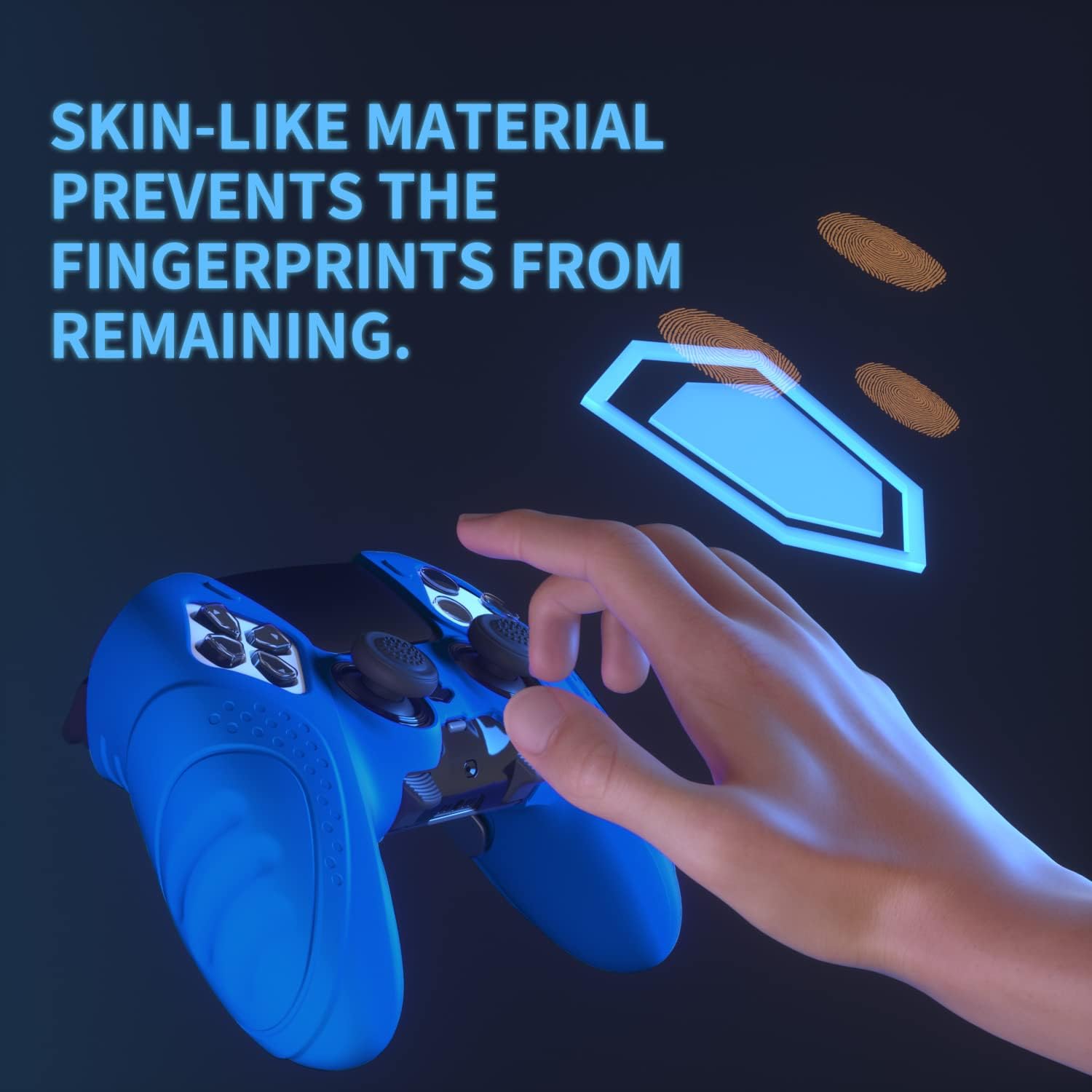 Detalle de PlayVital Guardian Edition Anti-Slip Ergonomic Silicone Case for PS5 Edge Controller