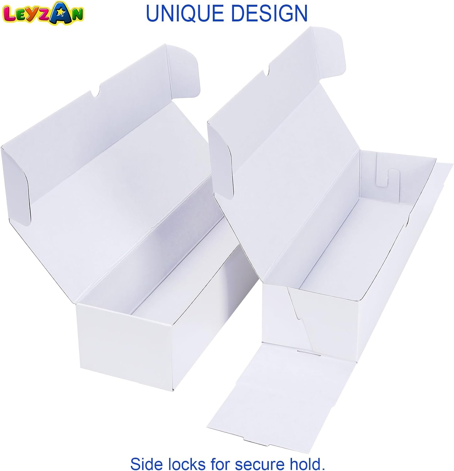 Detalle de Leyzan Trading-Card Storage Box (8-Pack, 1000 Count) with Dividers & Labels