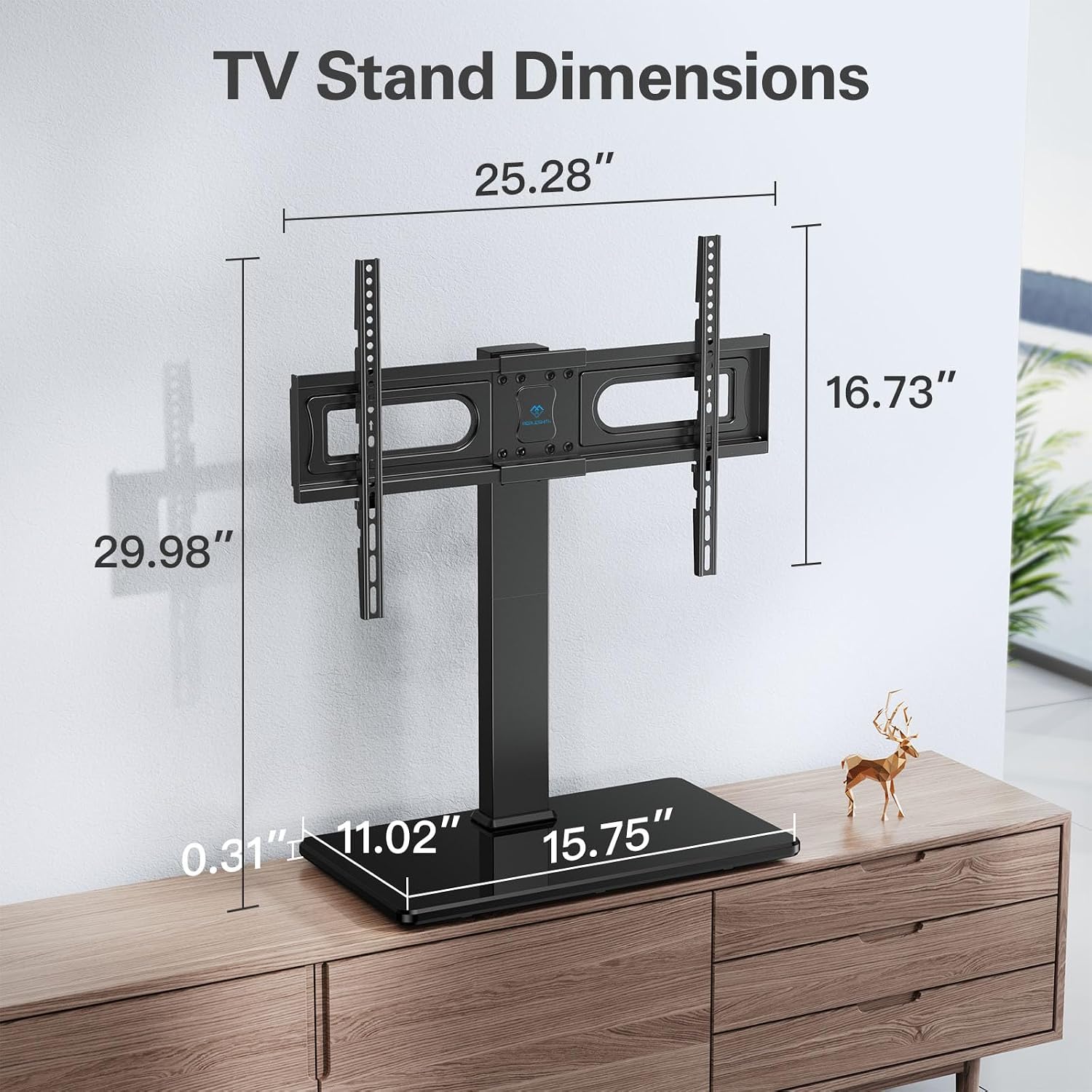 Thumbnail 6 de PERLESMITH PSTVS35 Universal Swivel TV Stand