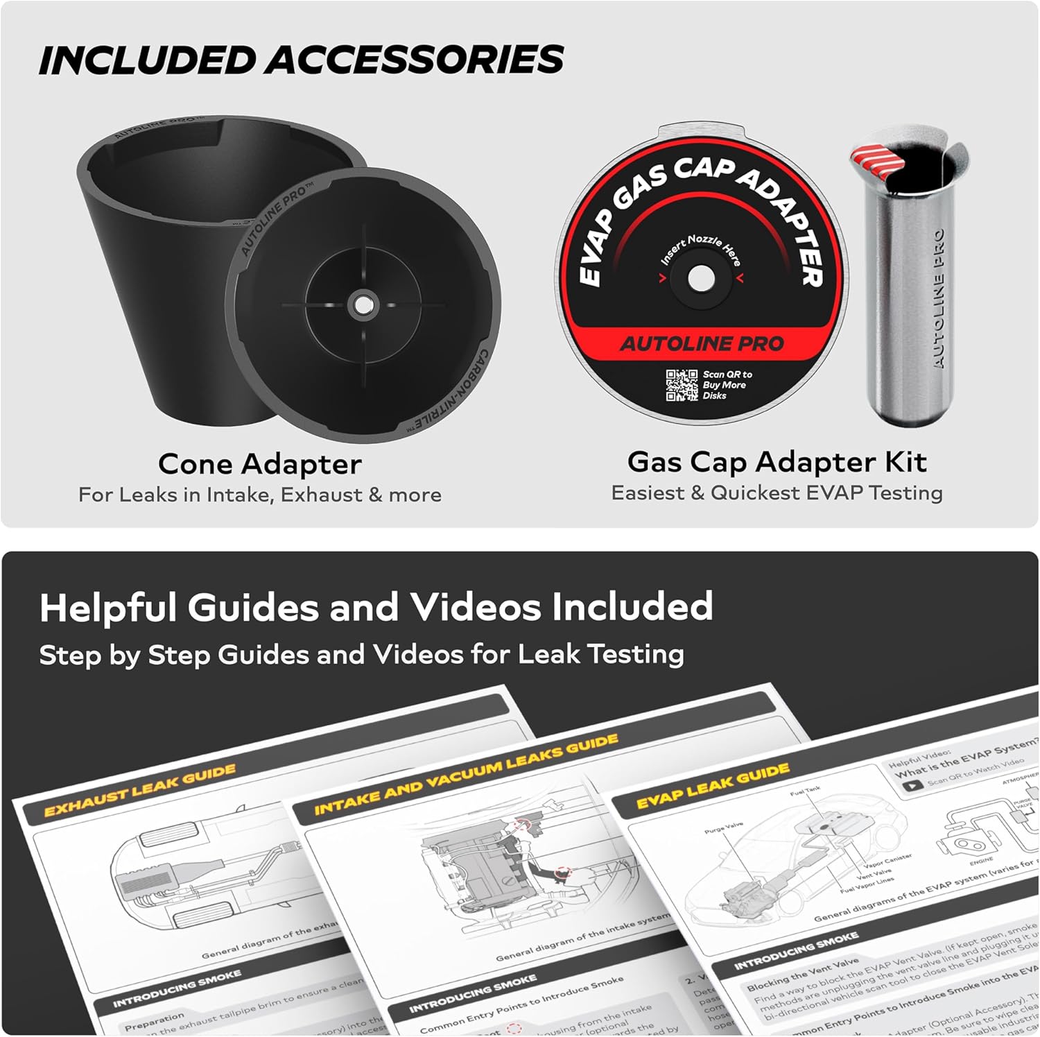 Thumbnail 5 de AutoLine Pro HyperSmoke™ EVAP Auto Smoke Machine with Adjustable Pressure & Built-In Air Compressor Motor (Includes Cone)