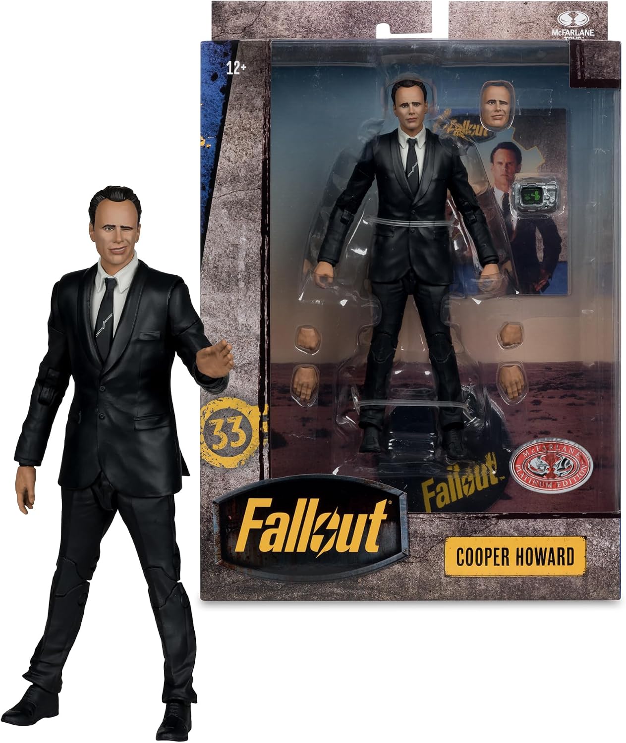 Thumbnail 6 de McFarlane 11624 Fallout Cooper Howard Red Platinum Edition Action Figure, 17cm