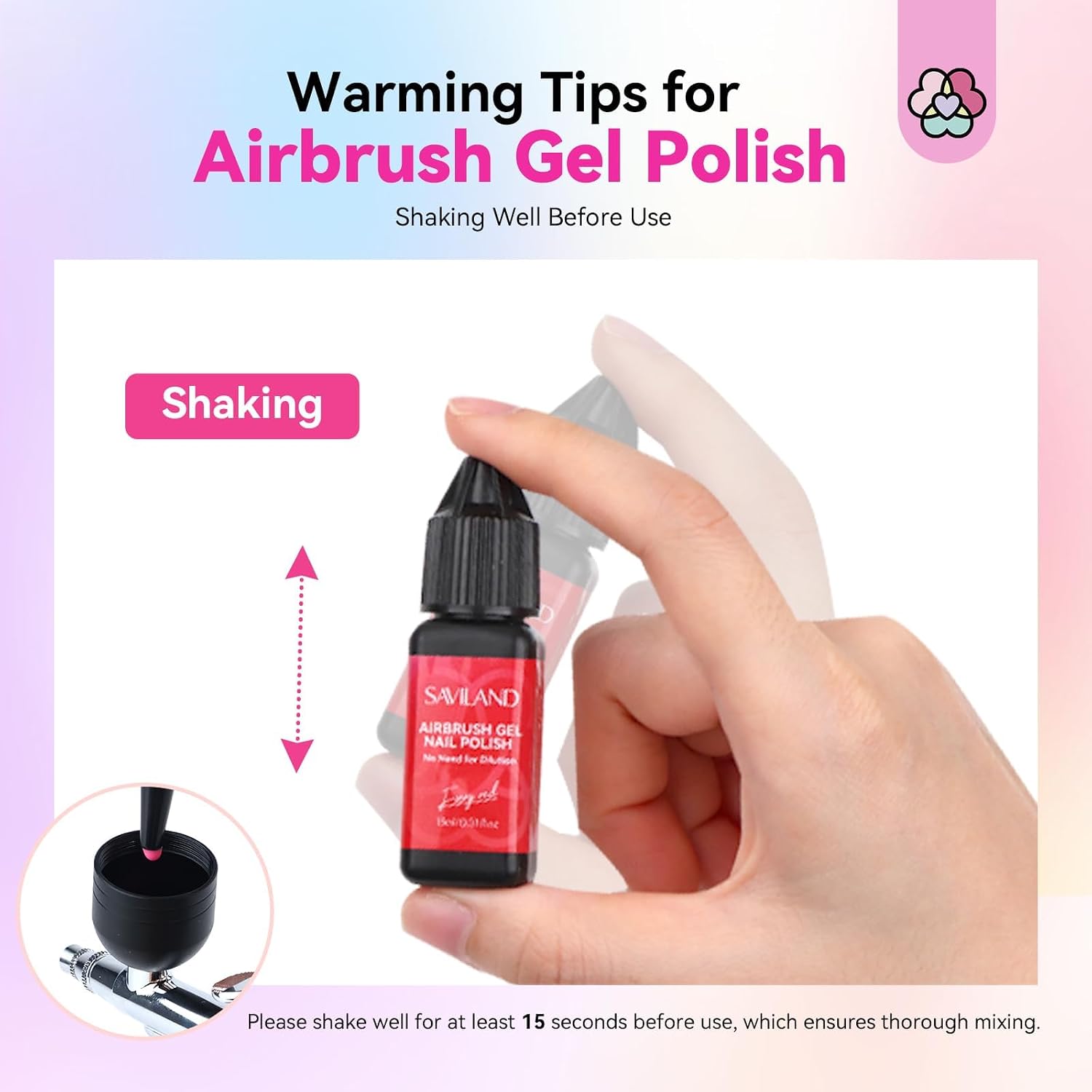 Thumbnail 1 de SAVILAND Airbrush Gel Nail Polish 12 Colors 💅