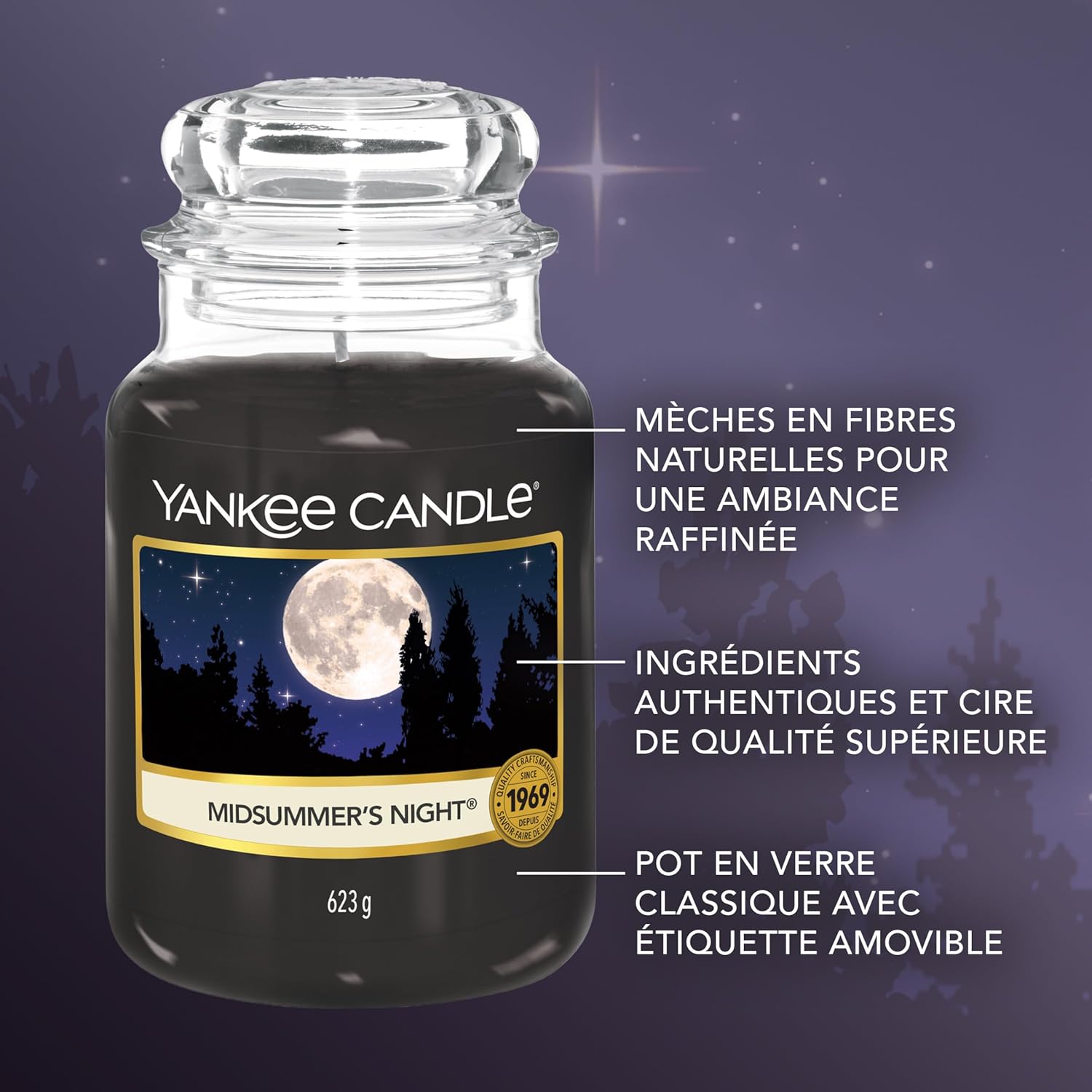 Thumbnail 4 de Yankee Candle bougie parfumée Nuite d'été - format jarre 623 g (150 h)