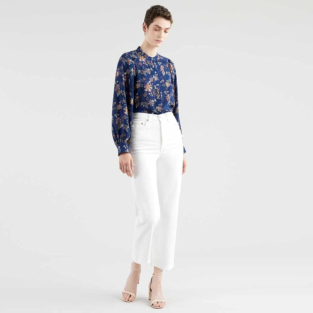 Detalle de Levi's Ribcage Straight Ankle Vaqueros Mujer
