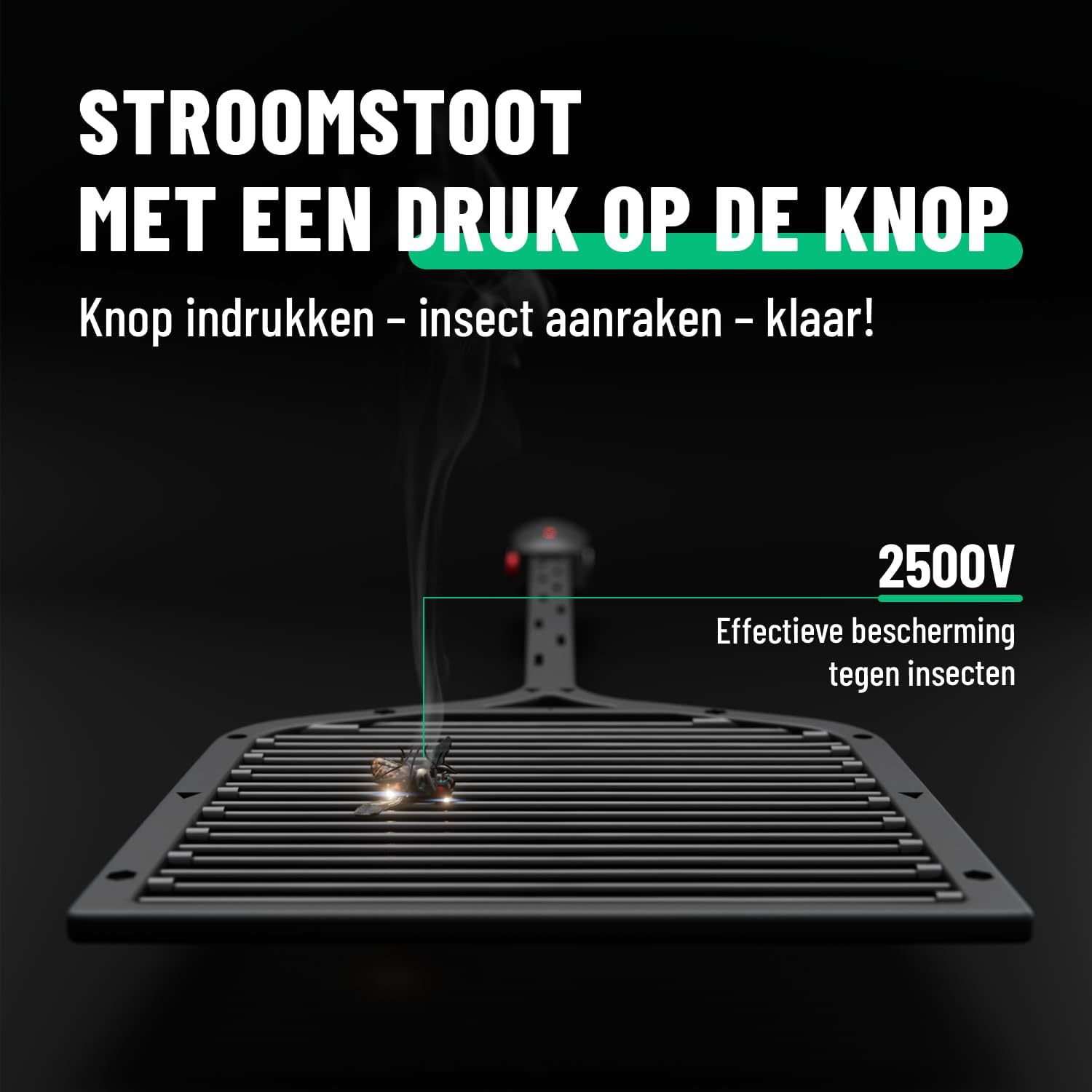 Detalle 2 de greate 901019 elektrische vliegenmepper op batterijen, inclusief 2 AAA-batterijen