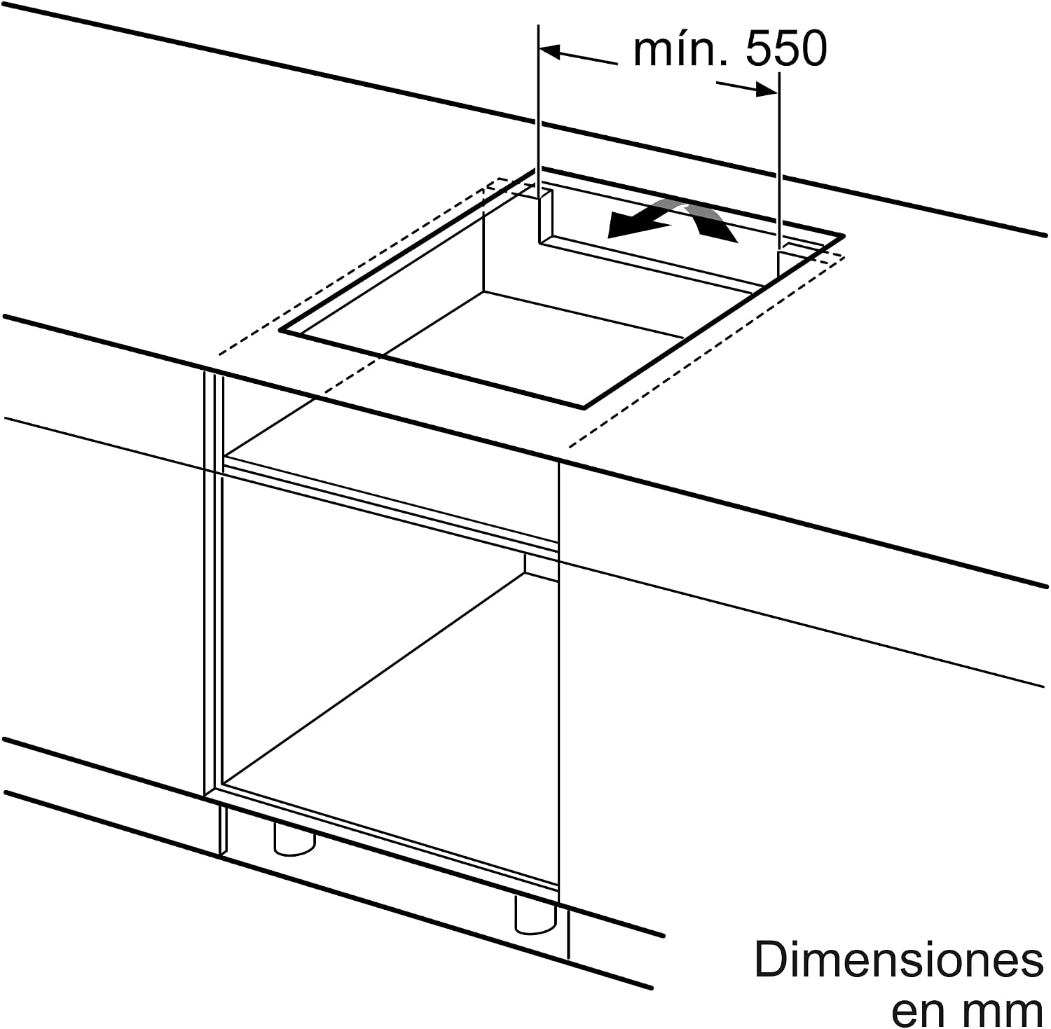 Thumbnail 6 de Bosch PUC611BB5E Série 4 – Plaque à induction 3 feux 60 cm noire (4600 W)
