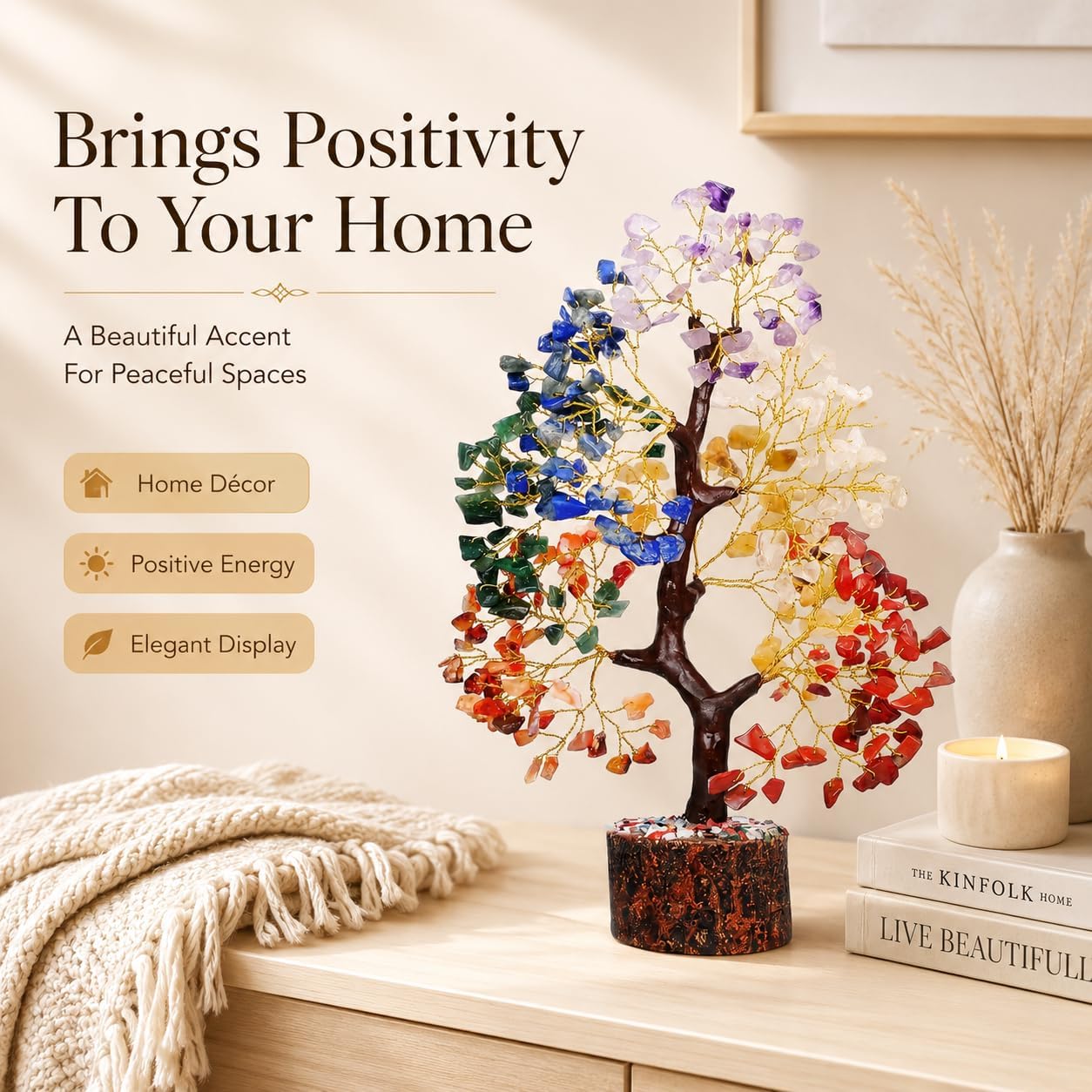 Thumbnail 6 de YATSKIA Crystal Tree 7 Chakra Tree of Life with Natural Crystals
