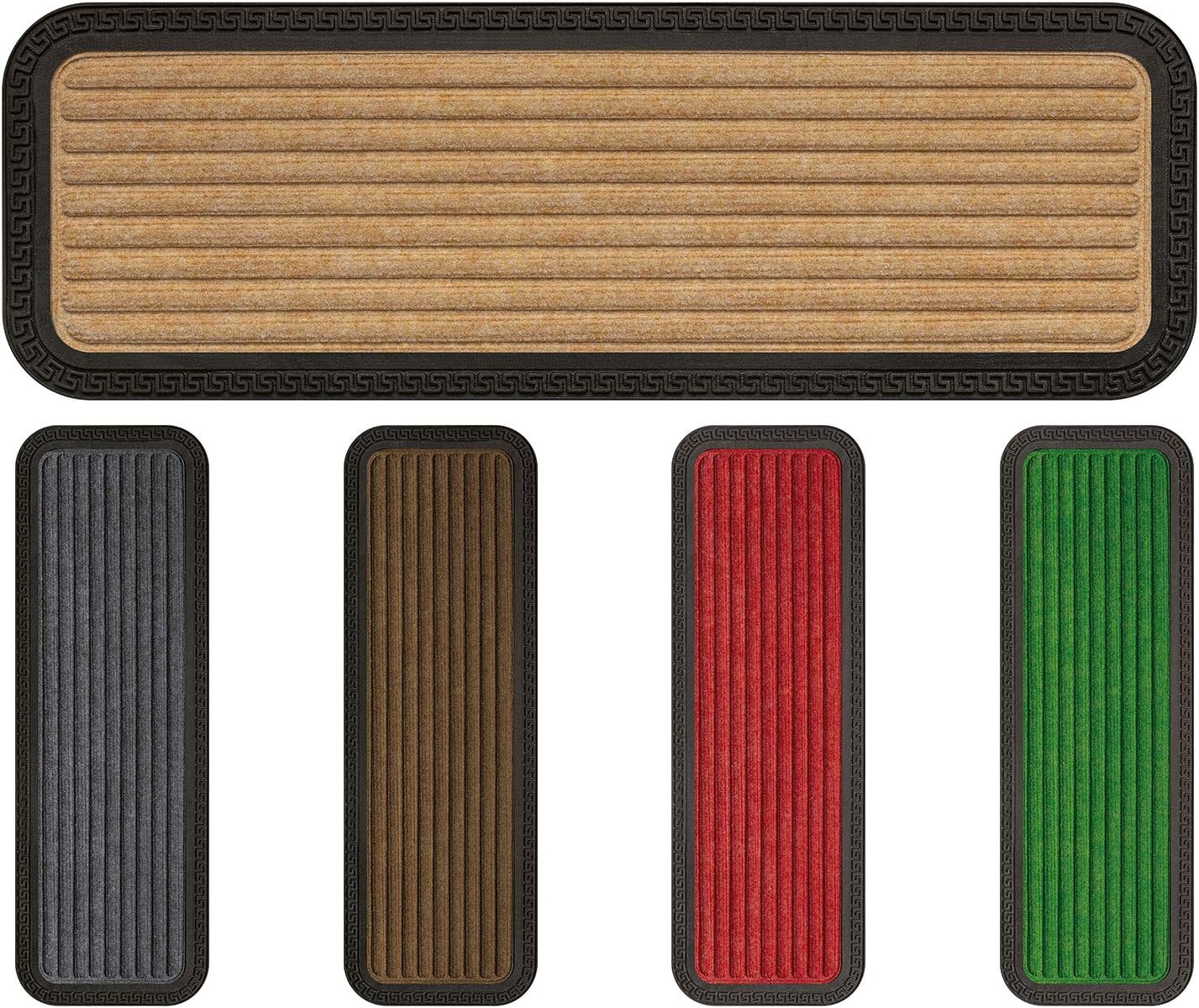 Thumbnail 4 de OLIVO.shop MOQUETTE SCALINO Zerbino antiscivolo con inserto moquette assorbente 25x75 cm – Verde