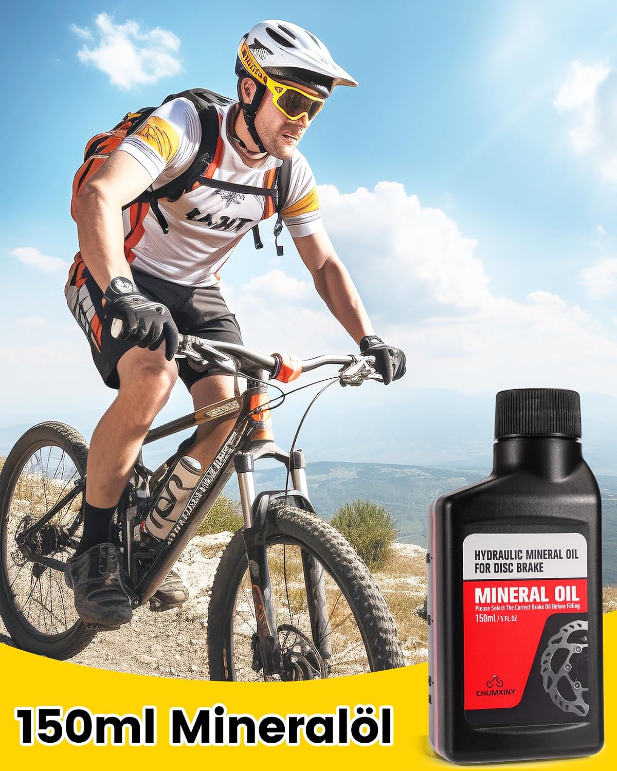 Thumbnail 5 de CHUMXINY Entlüftungsset für Shimano, Tektro und Magura Hydraulik-Scheibenbremsen (inkl. 150 ml Mineralöl)