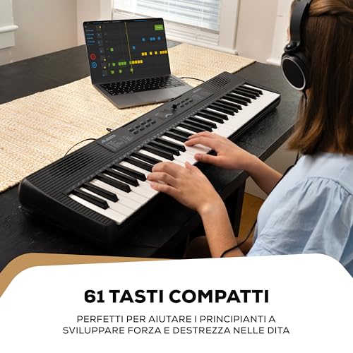 Detalle de Alesis Melody 61 MK4: tastiera pianoforte 61 tasti con accessori, ideale per principianti
