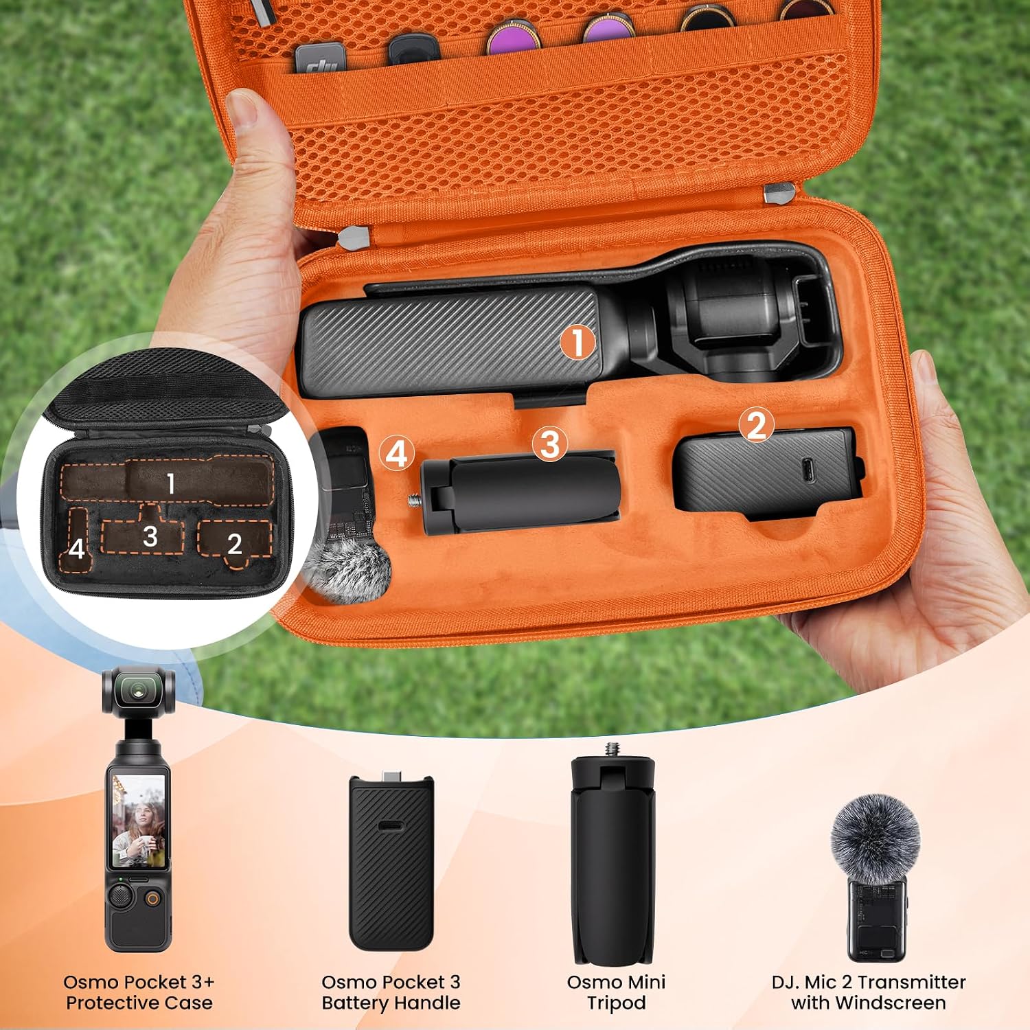 Thumbnail 3 de DJI Osmo Pocket 3 Case – All-in-One Creator Combo Storage Solution