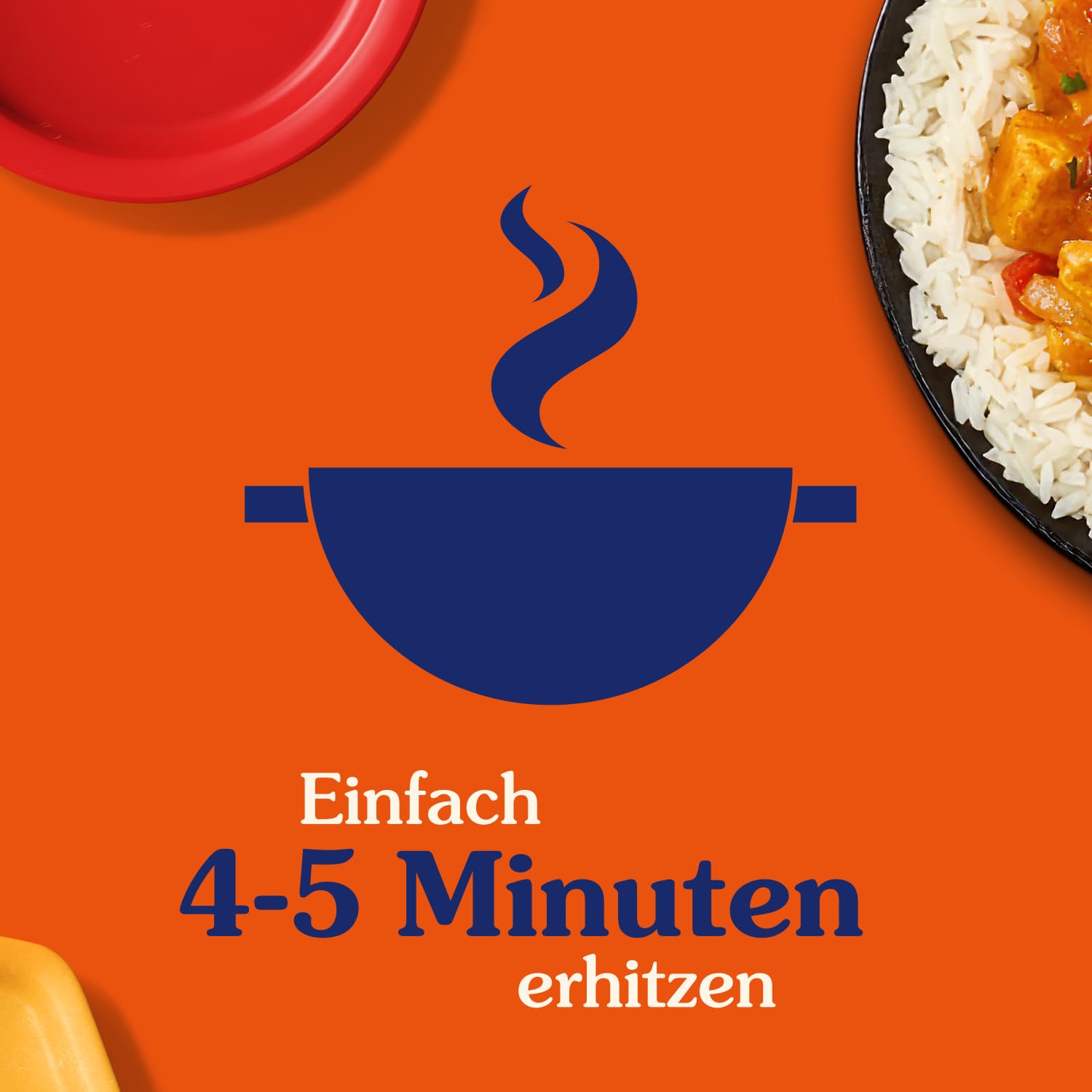 Detalle 2 de BEN’S ORIGINAL Rotes cremiges Curry – Sauce im Glas, 6 x 400 g