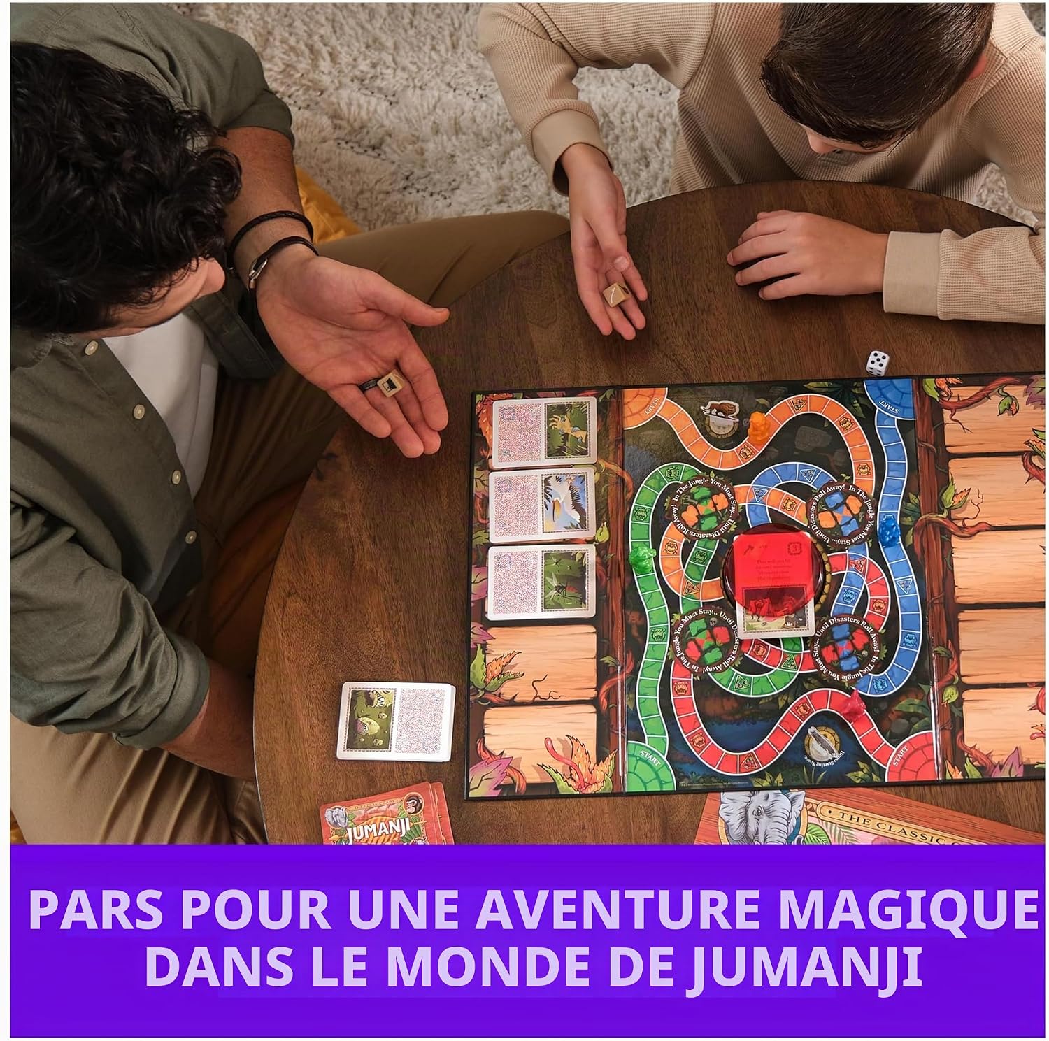 Detalle de Spin Master Games Jumanji-tafelspel voor 2 tot 4 spelers vanaf 8 jaar