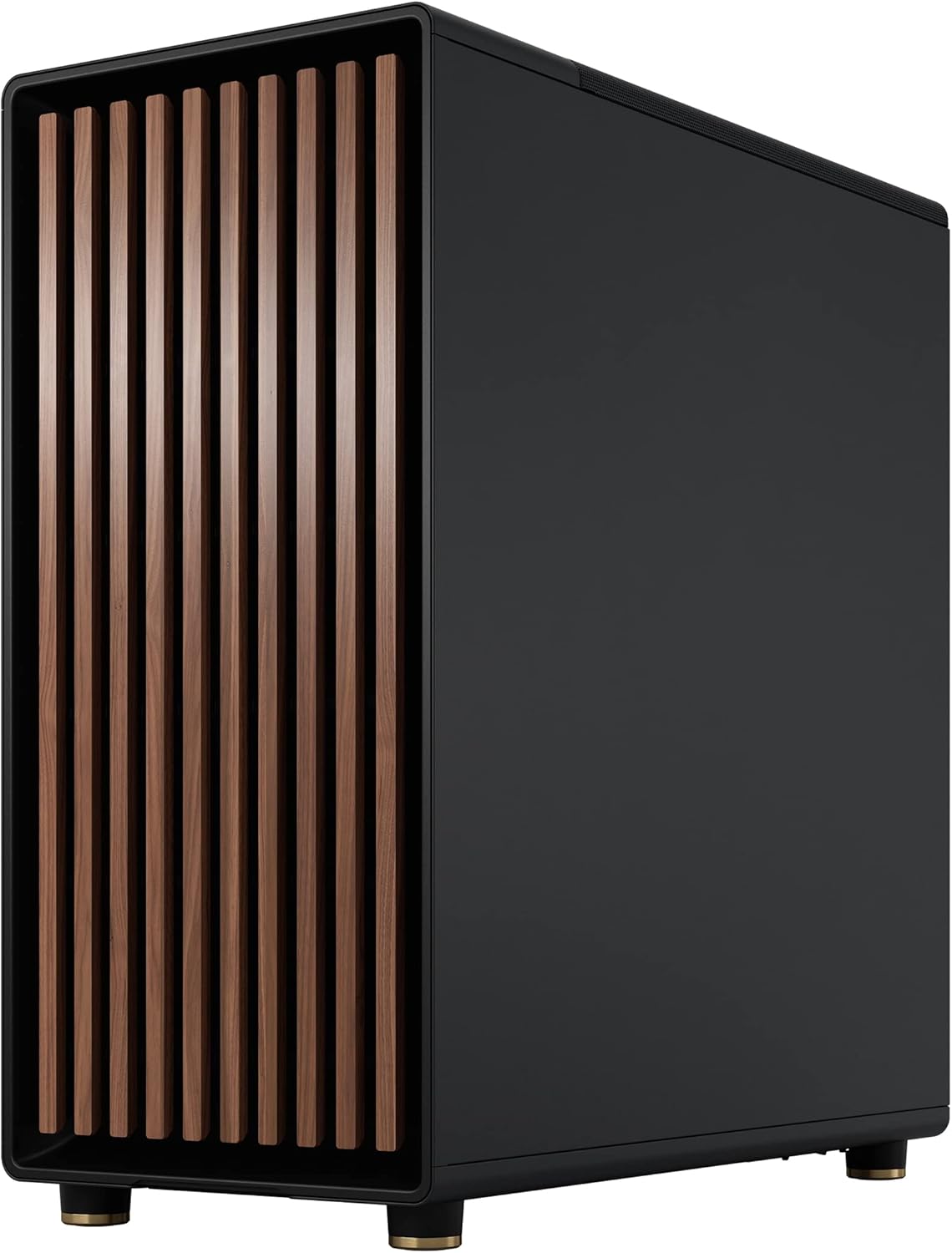 Thumbnail 5 de Fractal Design North Charcoal Black ATX Airflow mid tower with walnut front, two 140mm Aspect PWM fans and USB-C