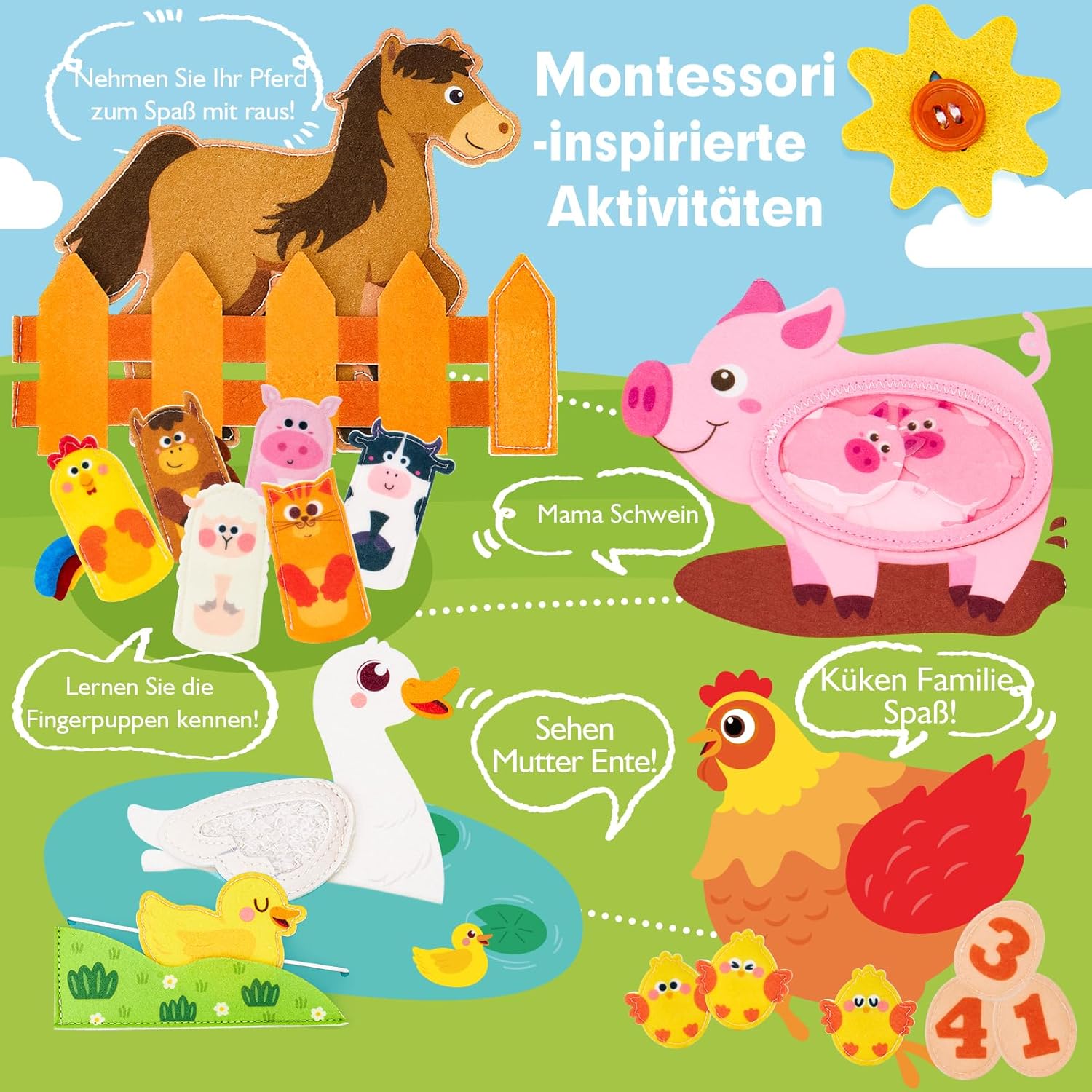 Thumbnail 2 de hahaland Busy Board ab 1 Jahr