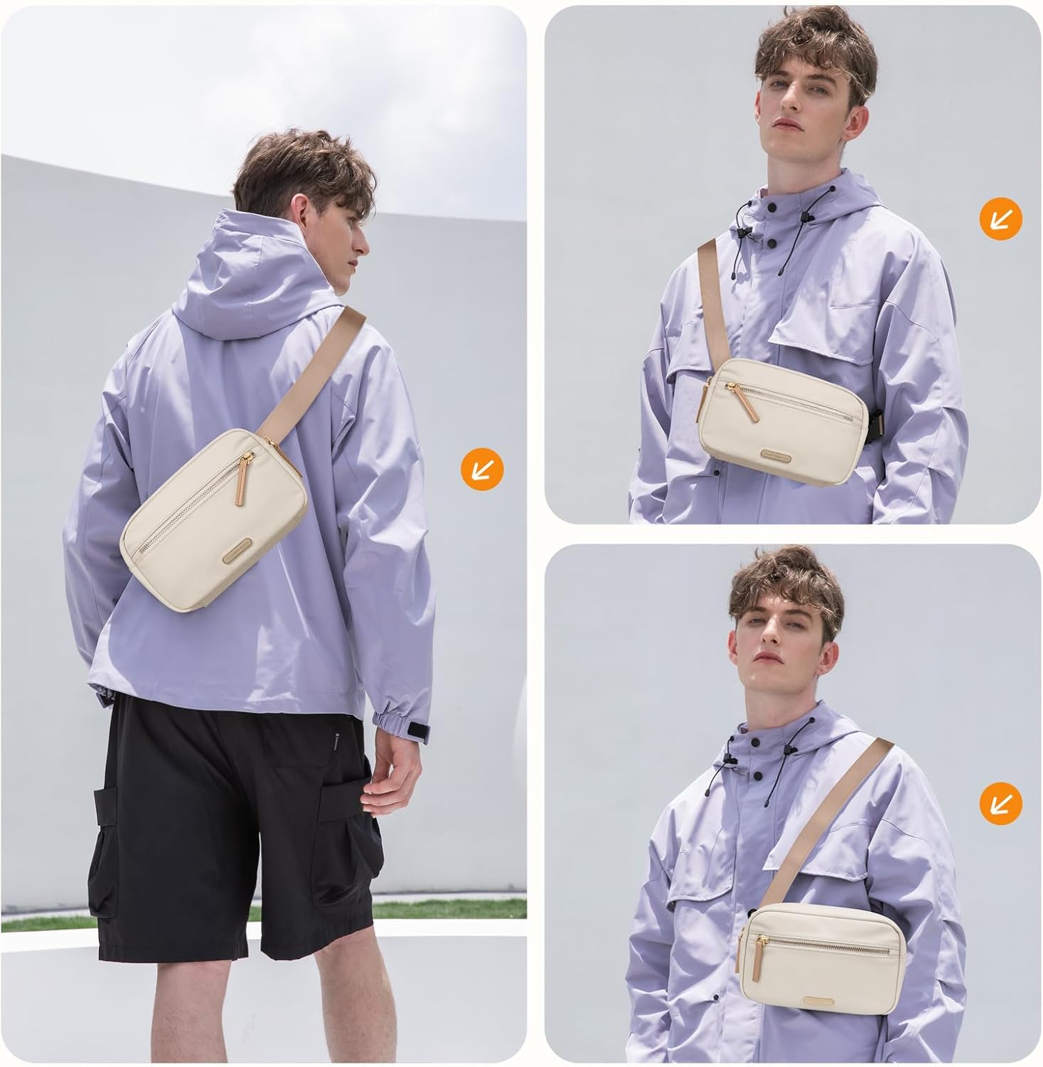 Thumbnail 6 de GOLF QUALTY crossbody belt bag, Apricot