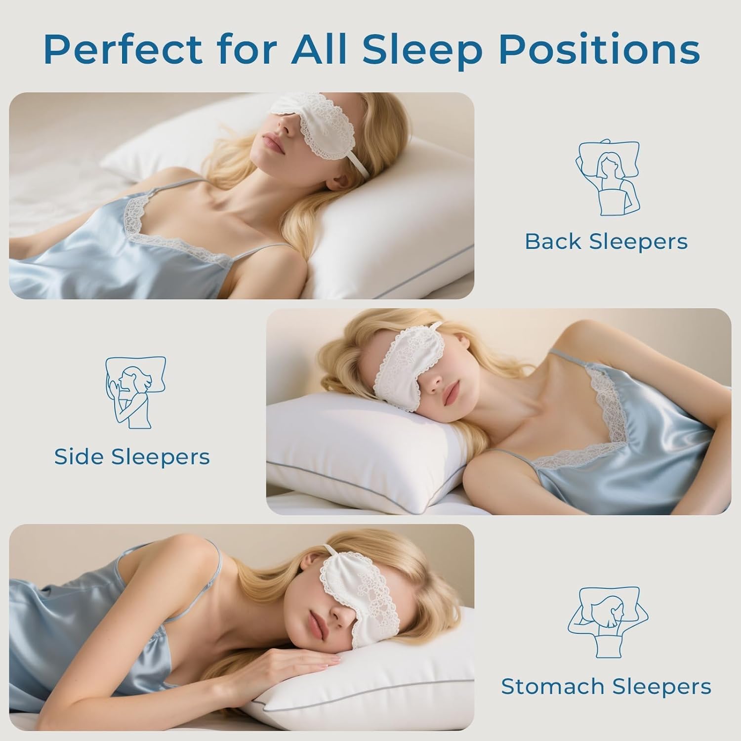 Thumbnail 5 de Sasttie Firm King Size Pillows Set of 4: Hotel-Quality, Down Alternative Support for Side, Back & Stomach Sleepers