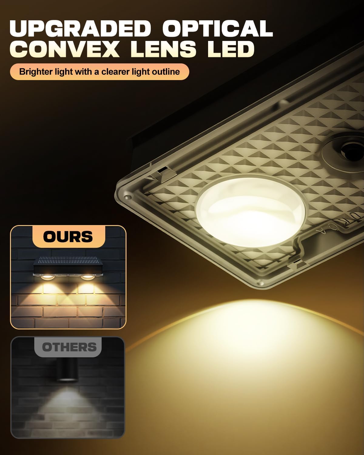 Thumbnail 1 de Solar Lights Outdoor Garden 9-Colour Solar Fence Lights (4 Pack) with 3 Lighting Modes