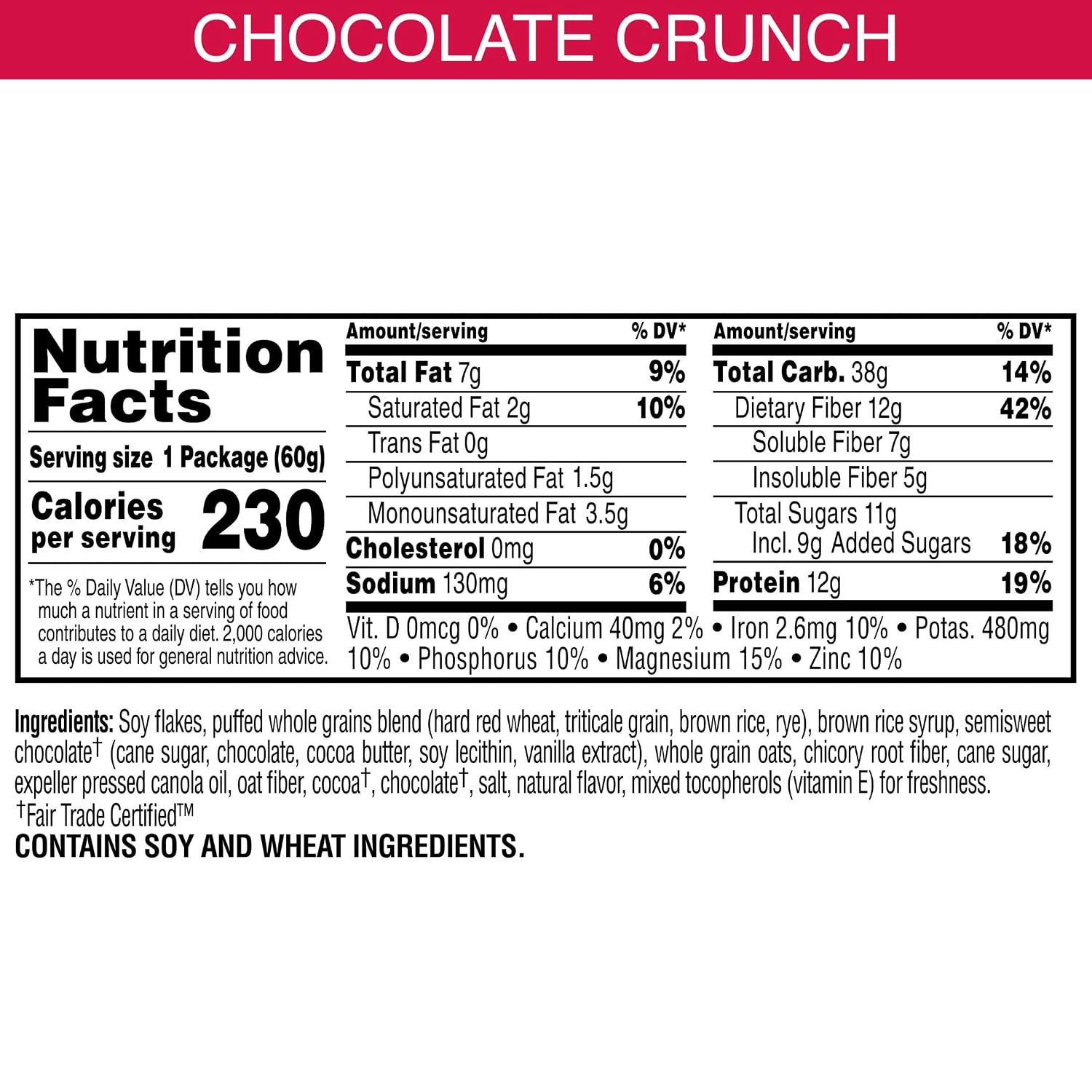 Thumbnail 1 de Kashi GO 00018627116981 Chocolate Crunch Cereal, 12 Ready-to-Eat Cups