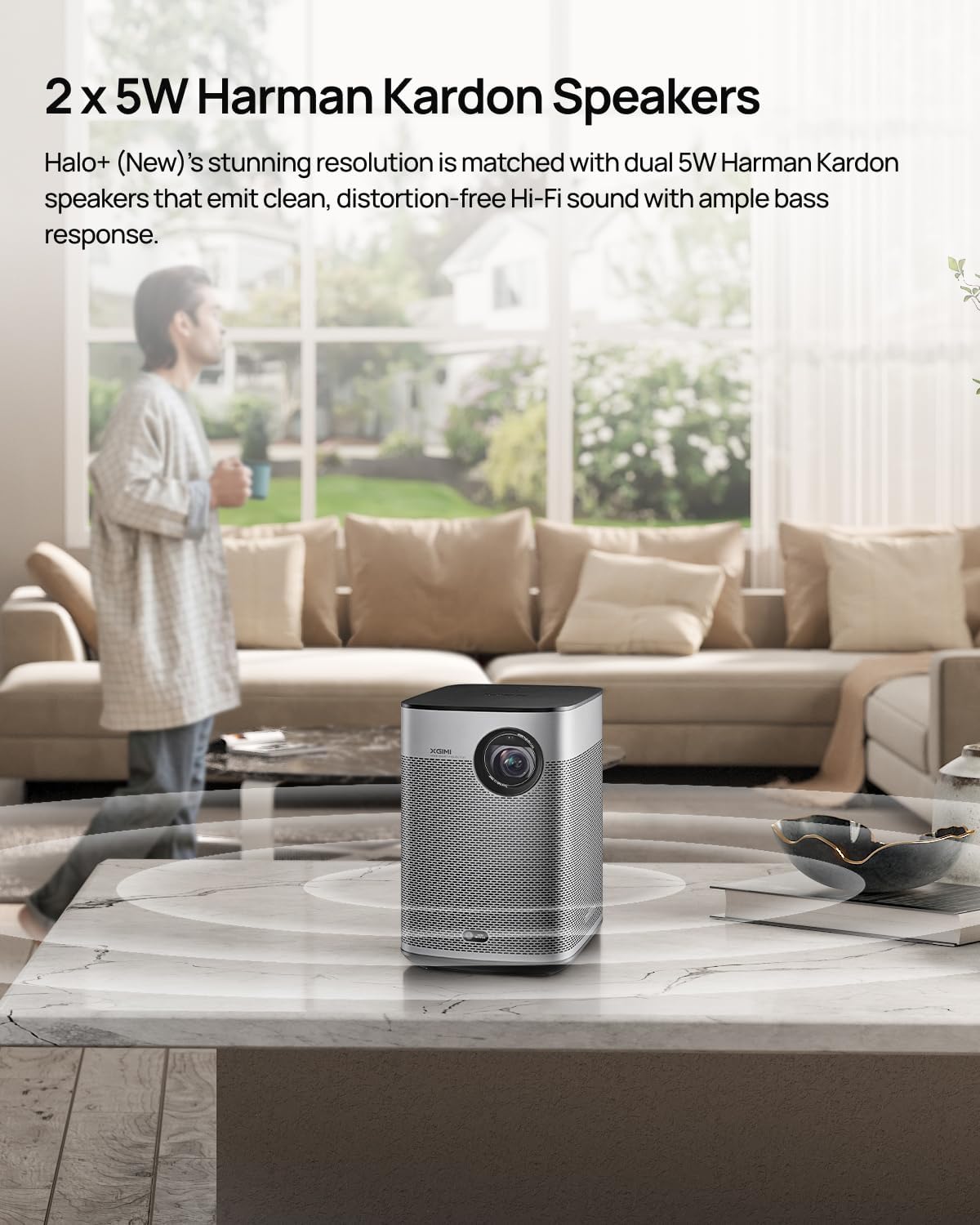 Thumbnail 4 de XGIMI Halo+ GTV 1080P portable projector 200″ screen