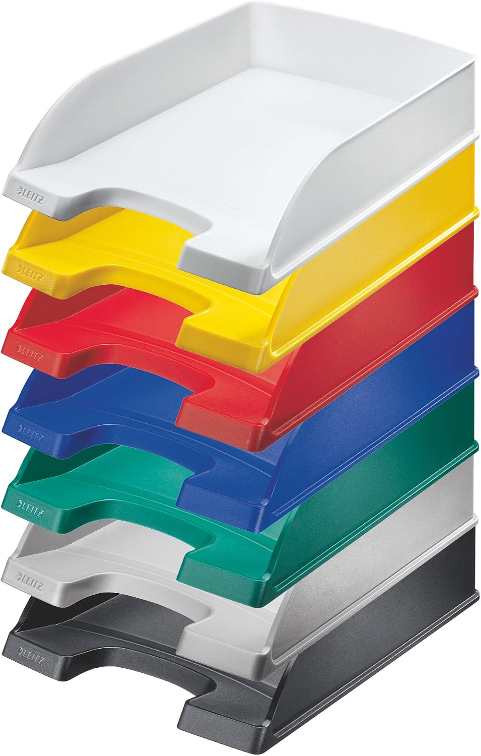 Thumbnail 6 de Leitz 52270085 Lot de 3 corbeilles à courrier Standard A4 – qualite supérieure, empilables, gris