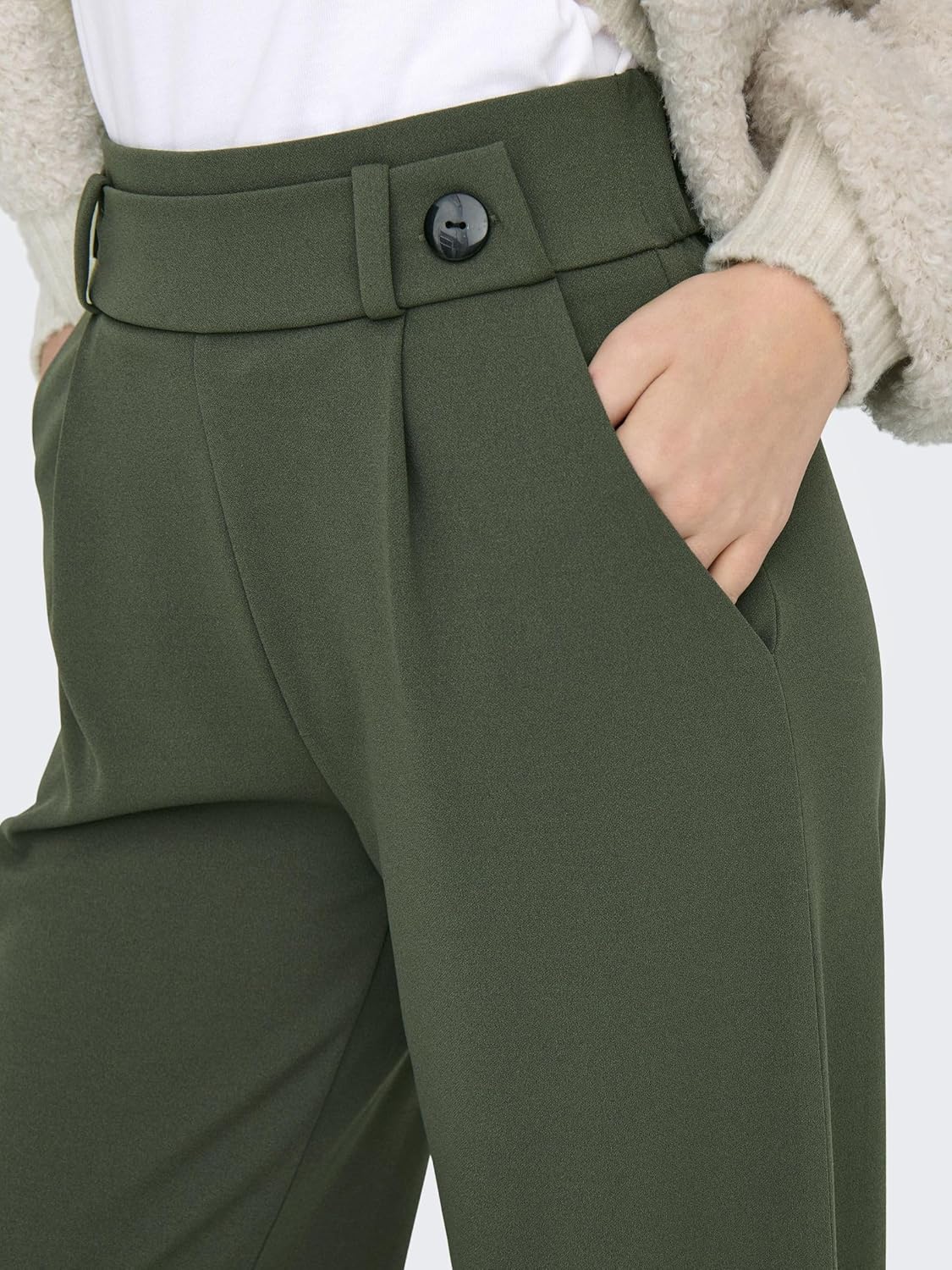 Thumbnail 5 de JdY Damen Marlene Hose „GEGGO“ – weite Schlupf-Stoffhose mit Jersey, Wide-Leg und recyceltem Polyester
