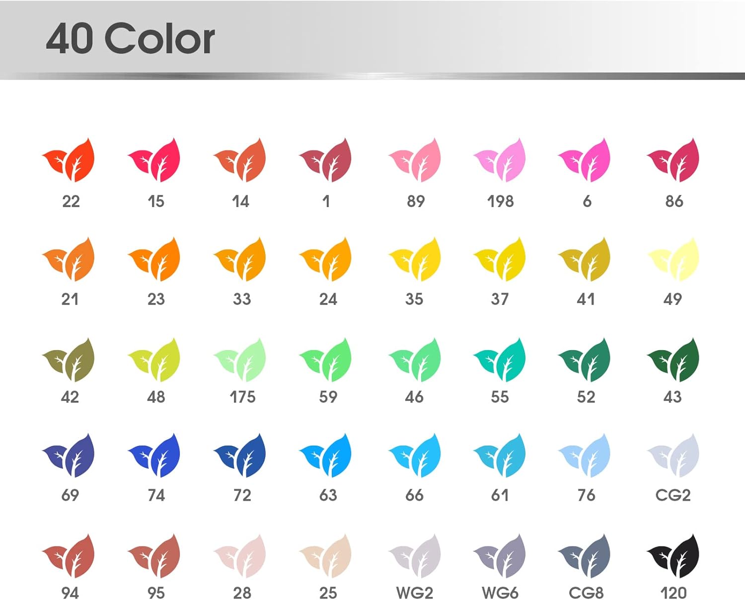 Thumbnail 6 de Vallteng Graphic Marker Pen 40 colours