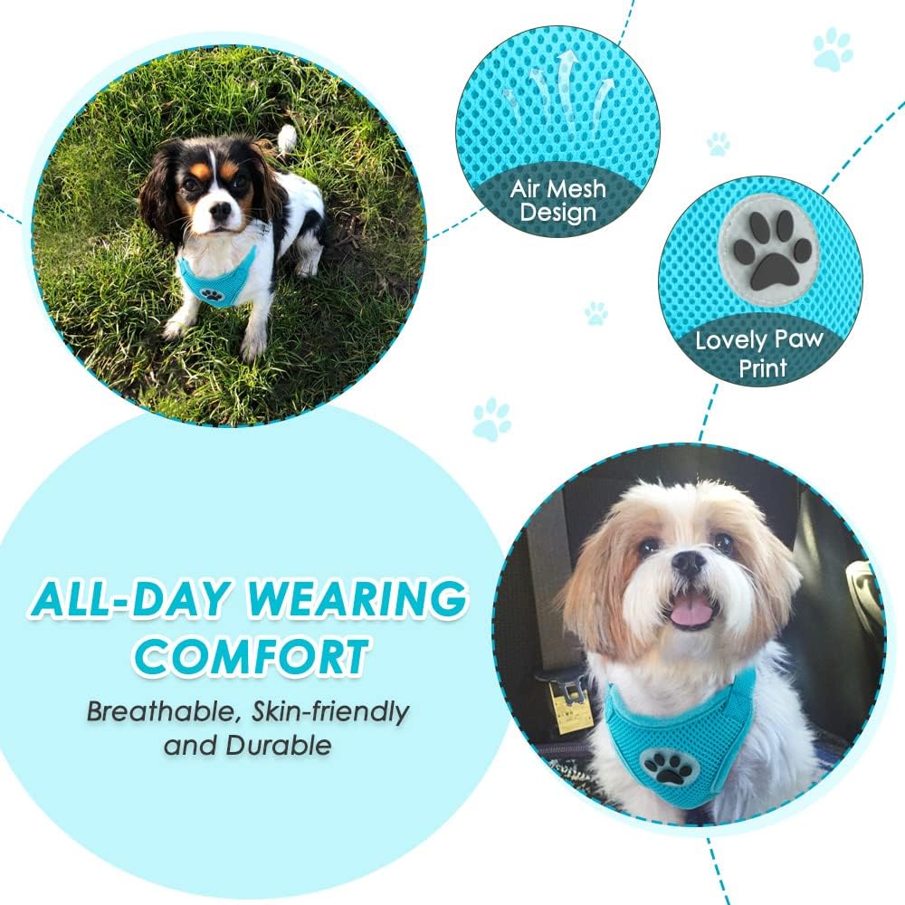 Detalle 2 de Nasjac Dog Car Harness with Seat Belts – 2 in 1 breathable mesh harness and adjustable car seatbelt for safe travel