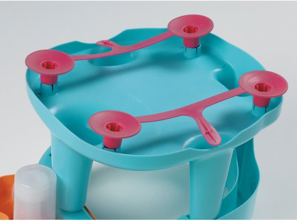 Detalle de Foppapedretti Seggiolino Da Bagno Tuffetto 30x38.5x24.5 cm, per Bambini fino a 13 kg, arancio-azzurro